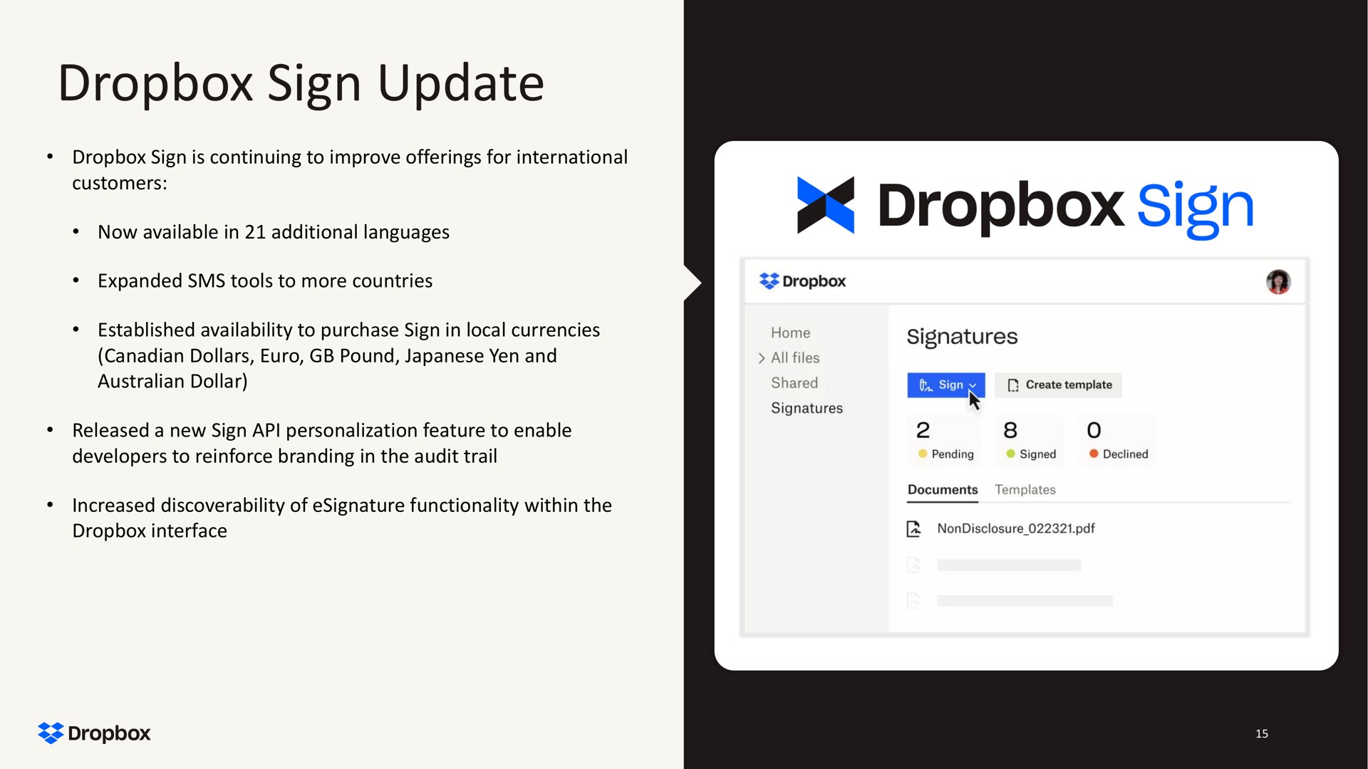 sign update | Dropbox