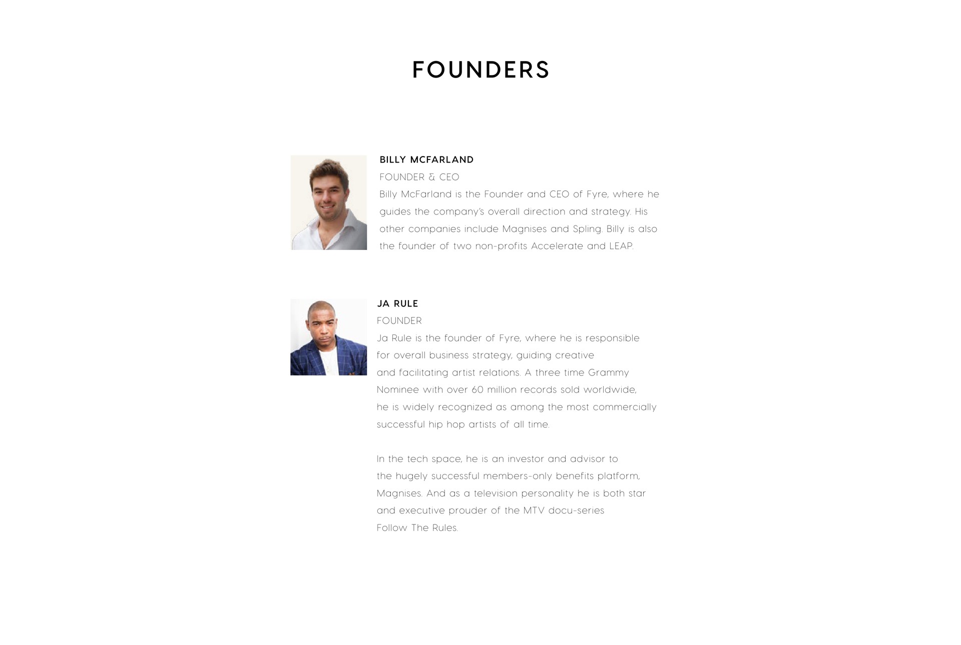 founders | Fyre