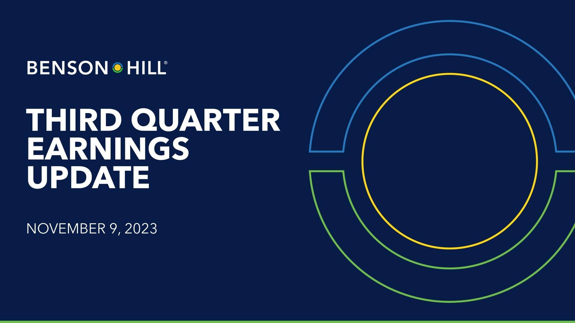 third quarter earnings update hill | Benson Hill