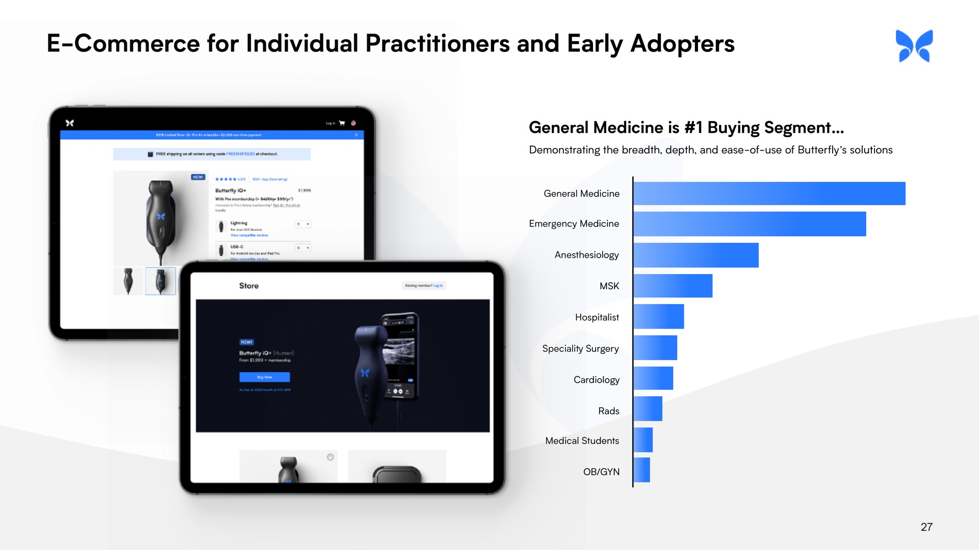 commerce for individual practitioners and early adopters | Butterfly