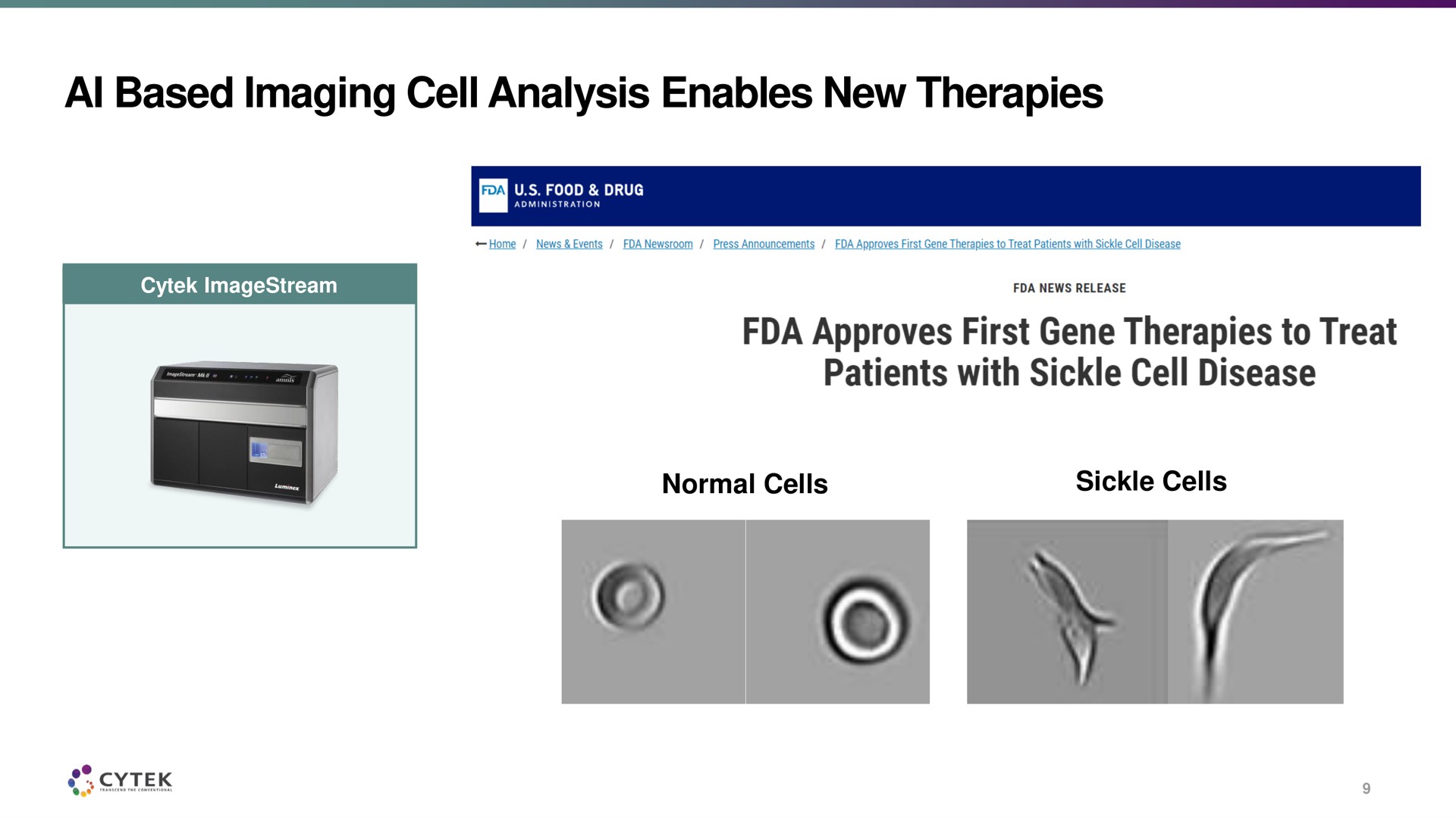 based imaging cell analysis enables new therapies or | Cytek