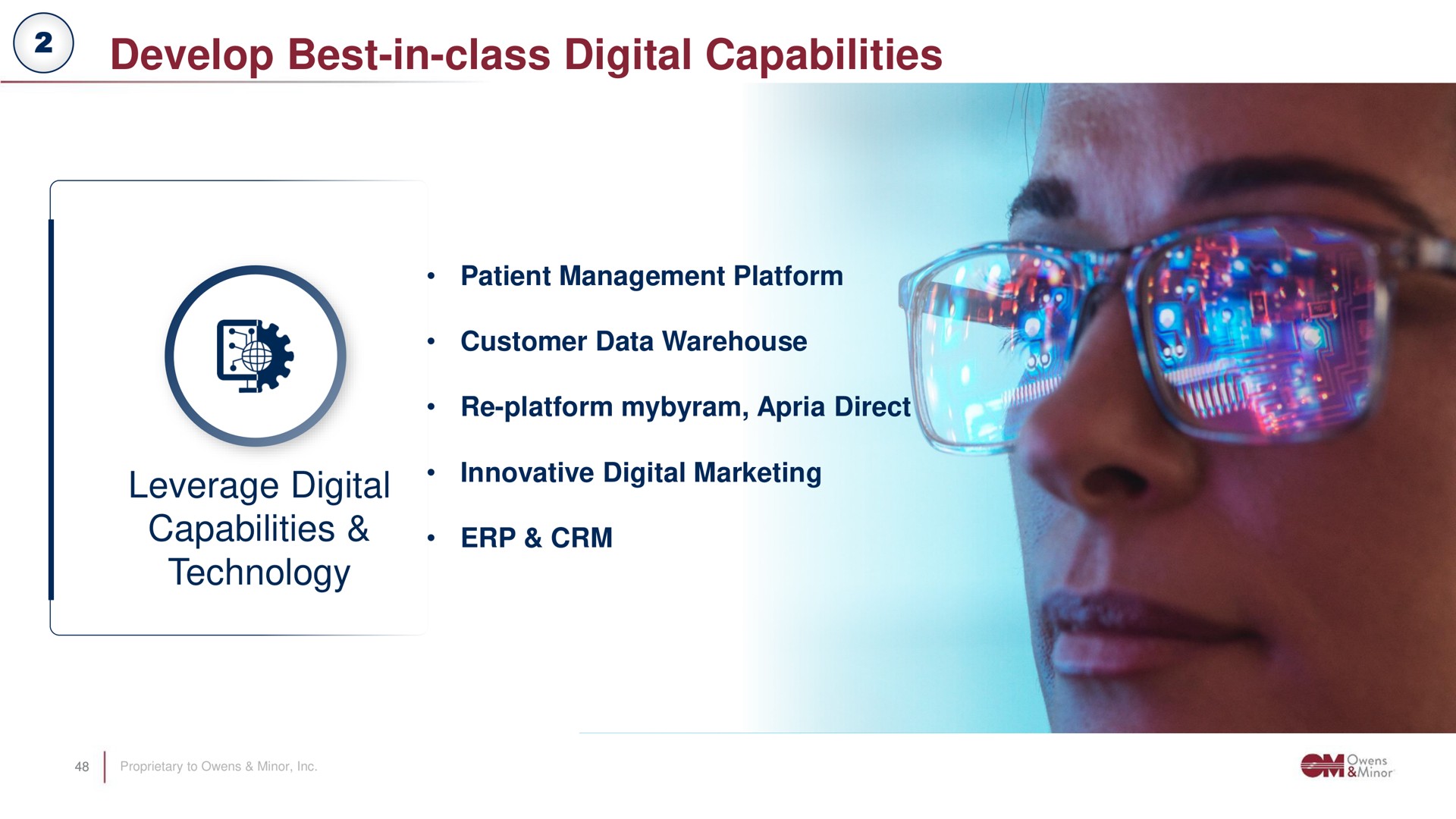 develop best in class digital capabilities leverage digital capabilities technology i | Owens&Minor