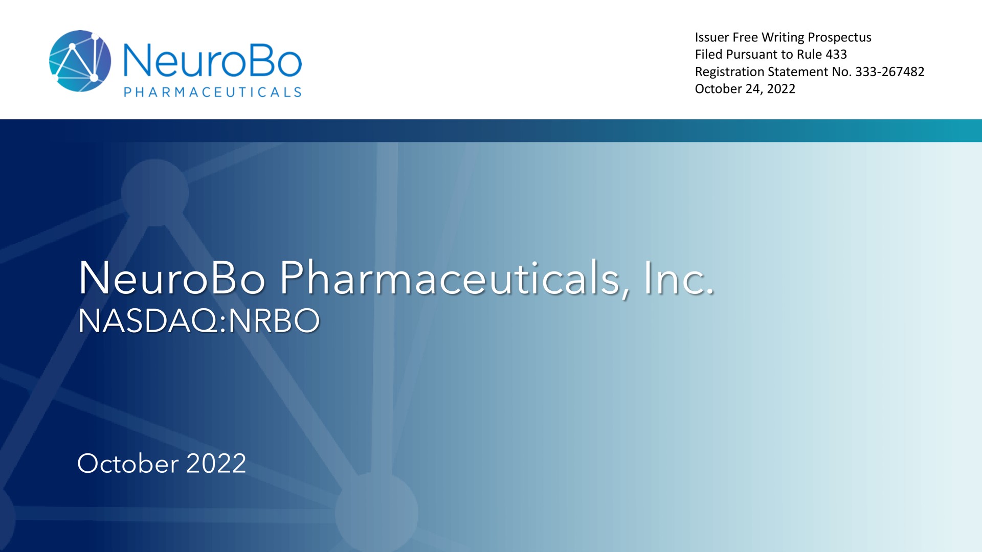 pharmaceuticals | NeuroBo Pharmaceuticals