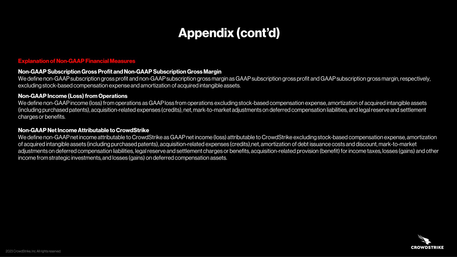 appendix | Crowdstrike