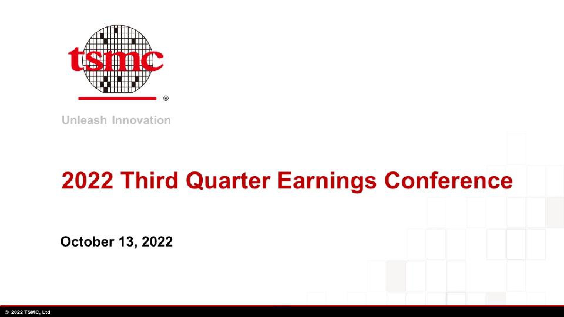 third quarter earnings conference | TSMC