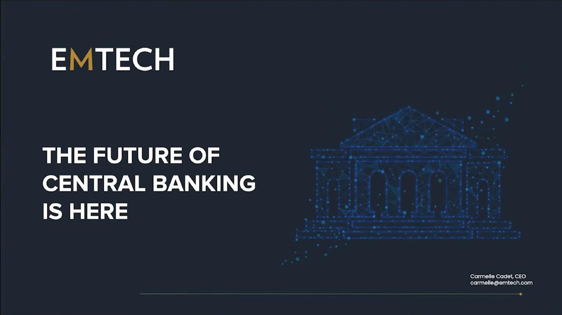 the future of central banking | Emtech