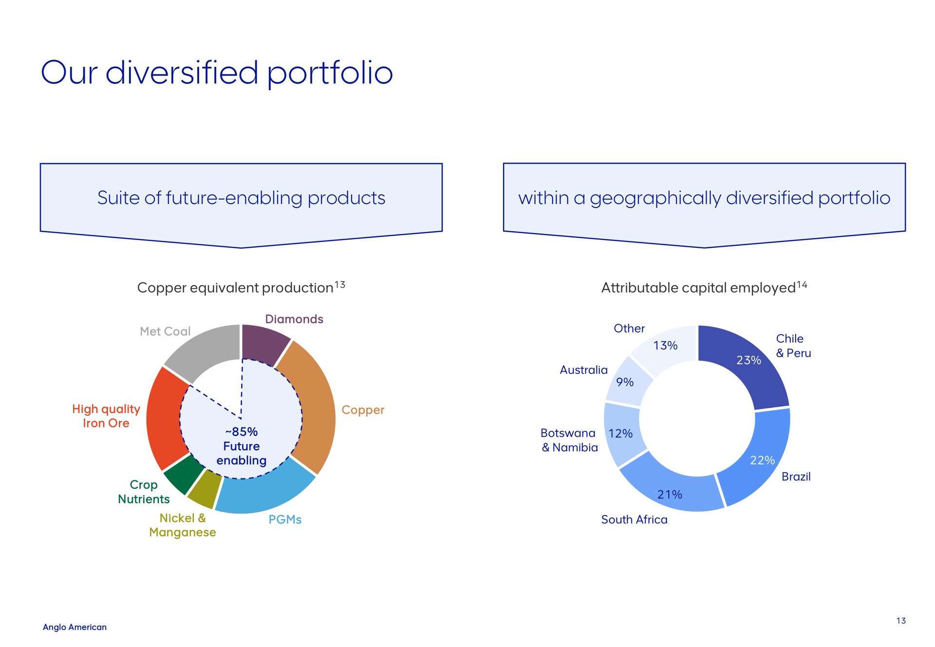 our diversified portfolio | AngloAmerican