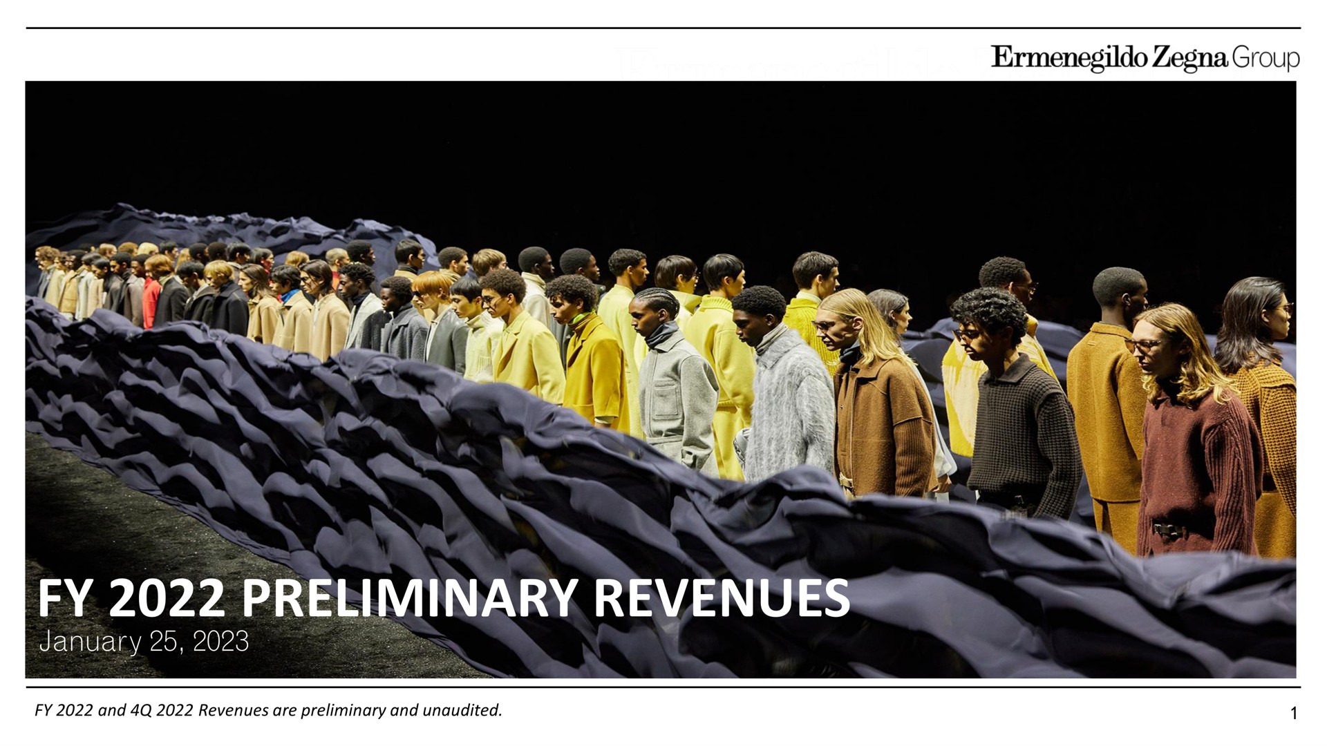 preliminary revenues group tae on | Zegna