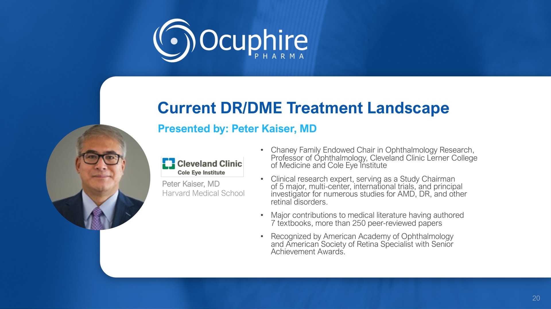 current treatment landscape | Ocuphire Pharma
