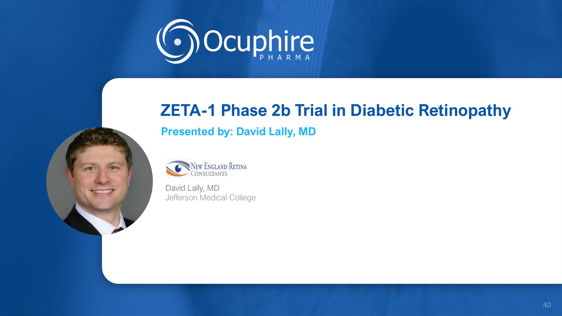 zeta phase trial in diabetic | Ocuphire Pharma