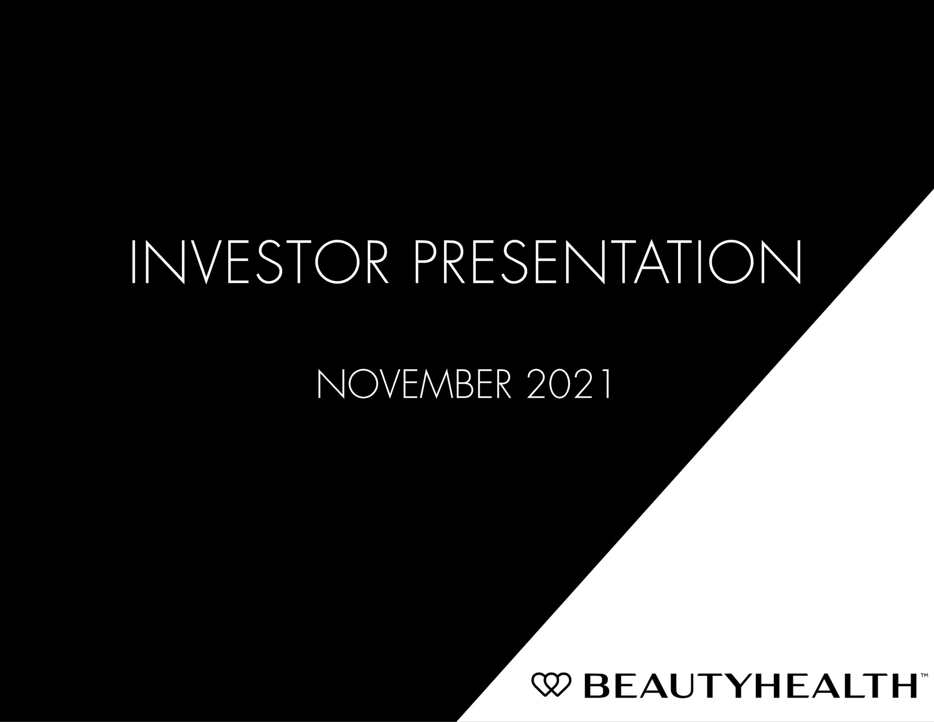 investor presentation | Hydrafacial