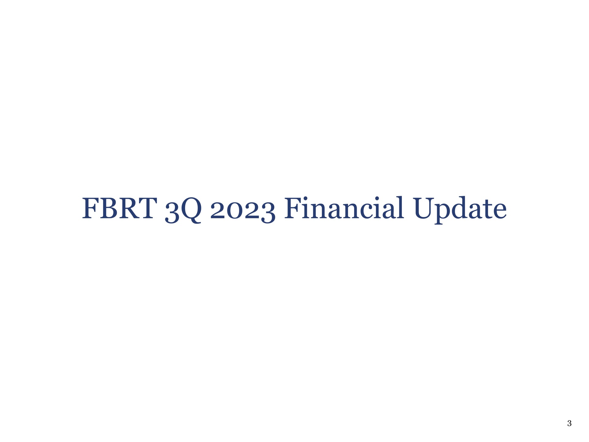 financial update | Franklin BSP Realty Trust