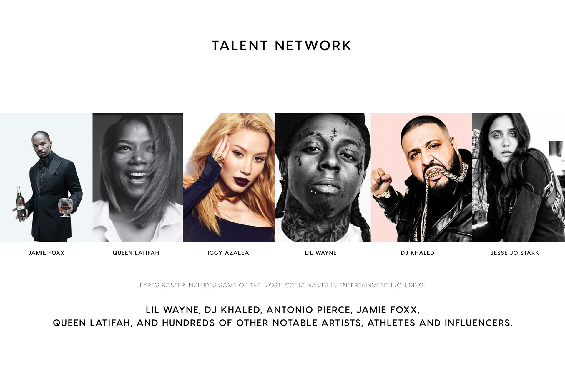 pierce queen and hundreds of other notable artists athletes and talent network | Fyre