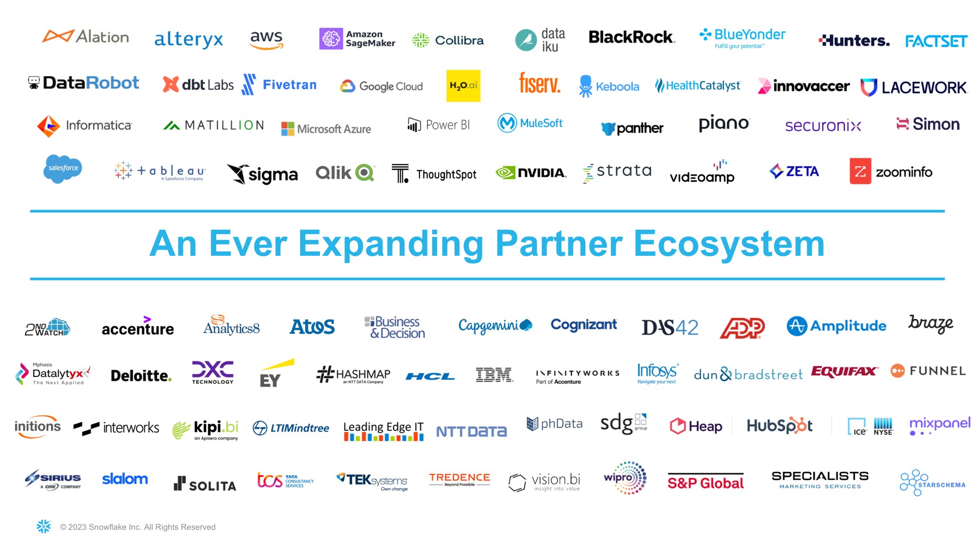an ever expanding partner ecosystem gers vision sap global | Snowflake