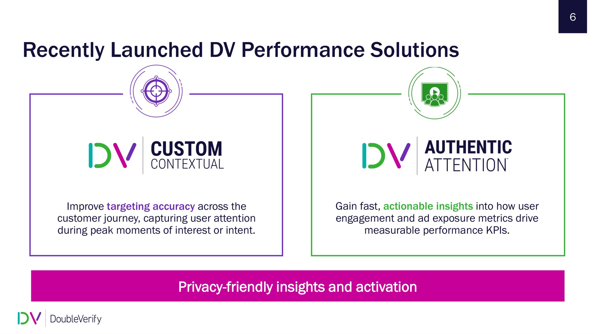 recently launched performance solutions custom authentic | DoubleVerify