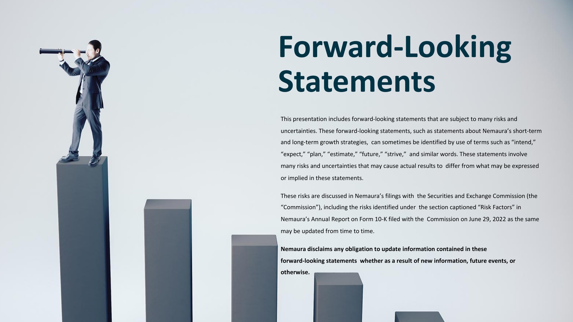 forward looking statements | Nemaura Medical