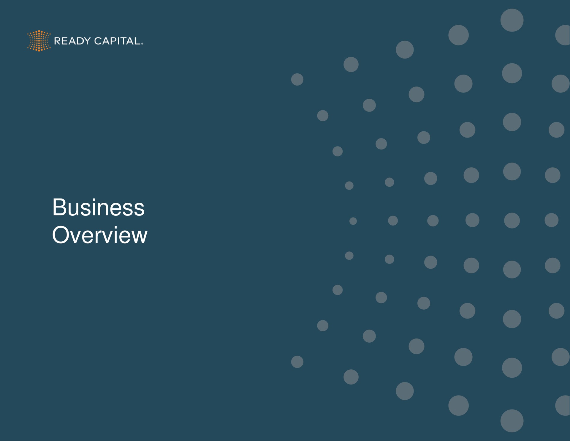 business overview gear | Ready Capital