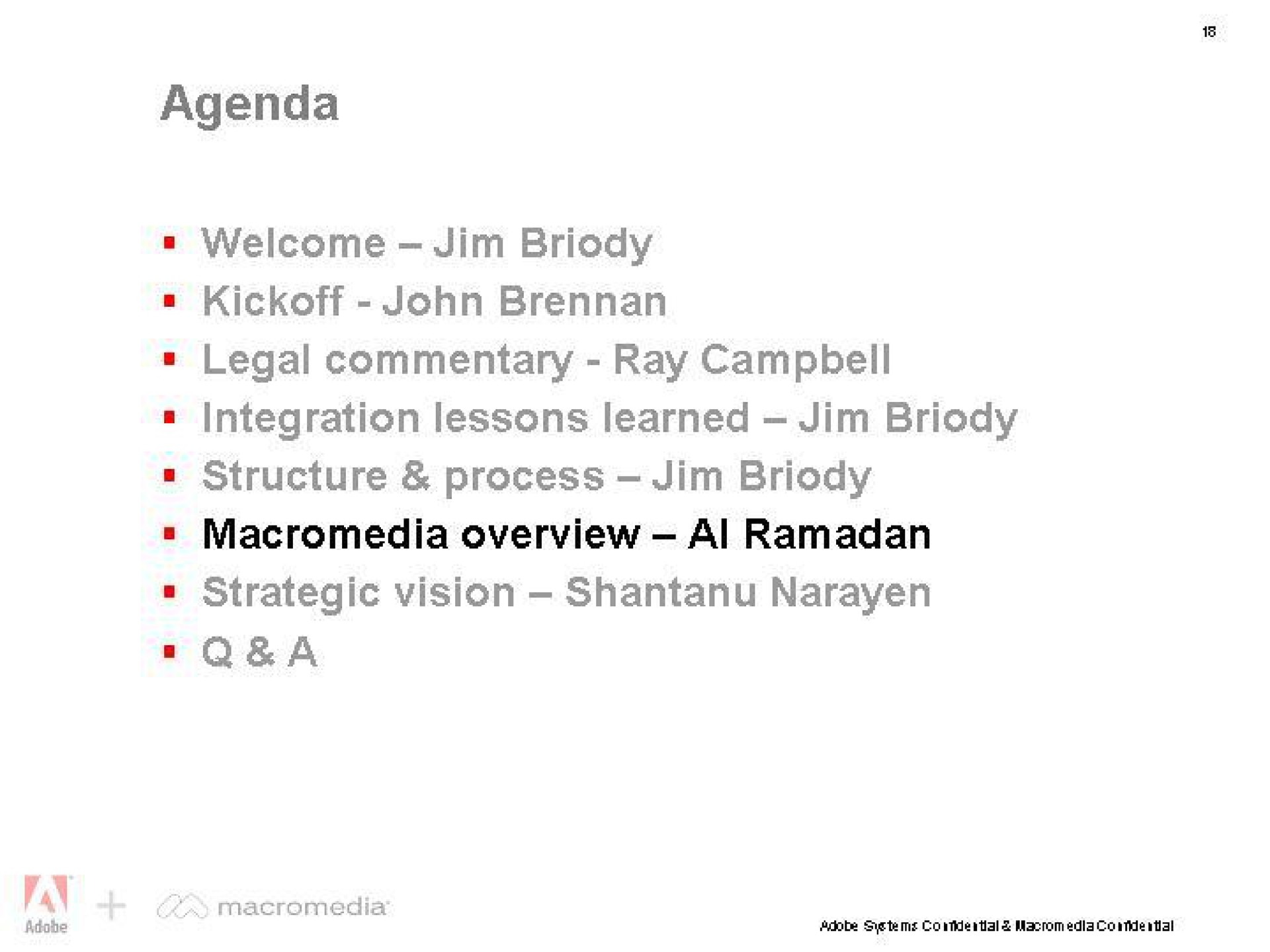 agenda overview a | Adobe