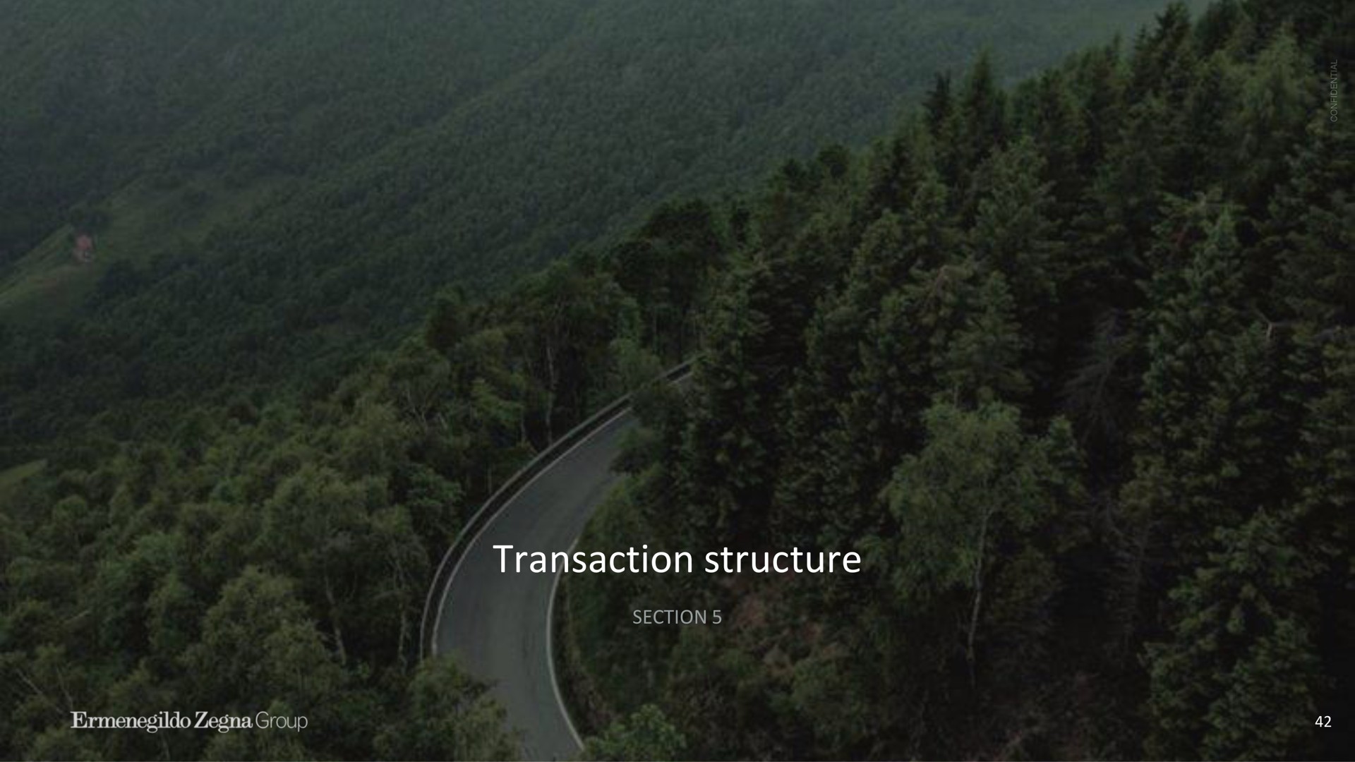 transaction structure section van | Zegna