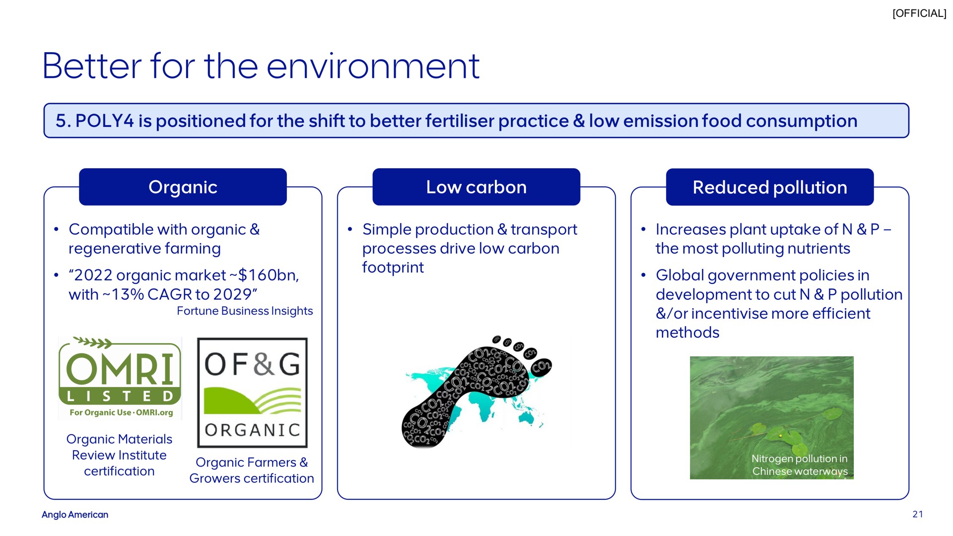 better for the environment a | AngloAmerican