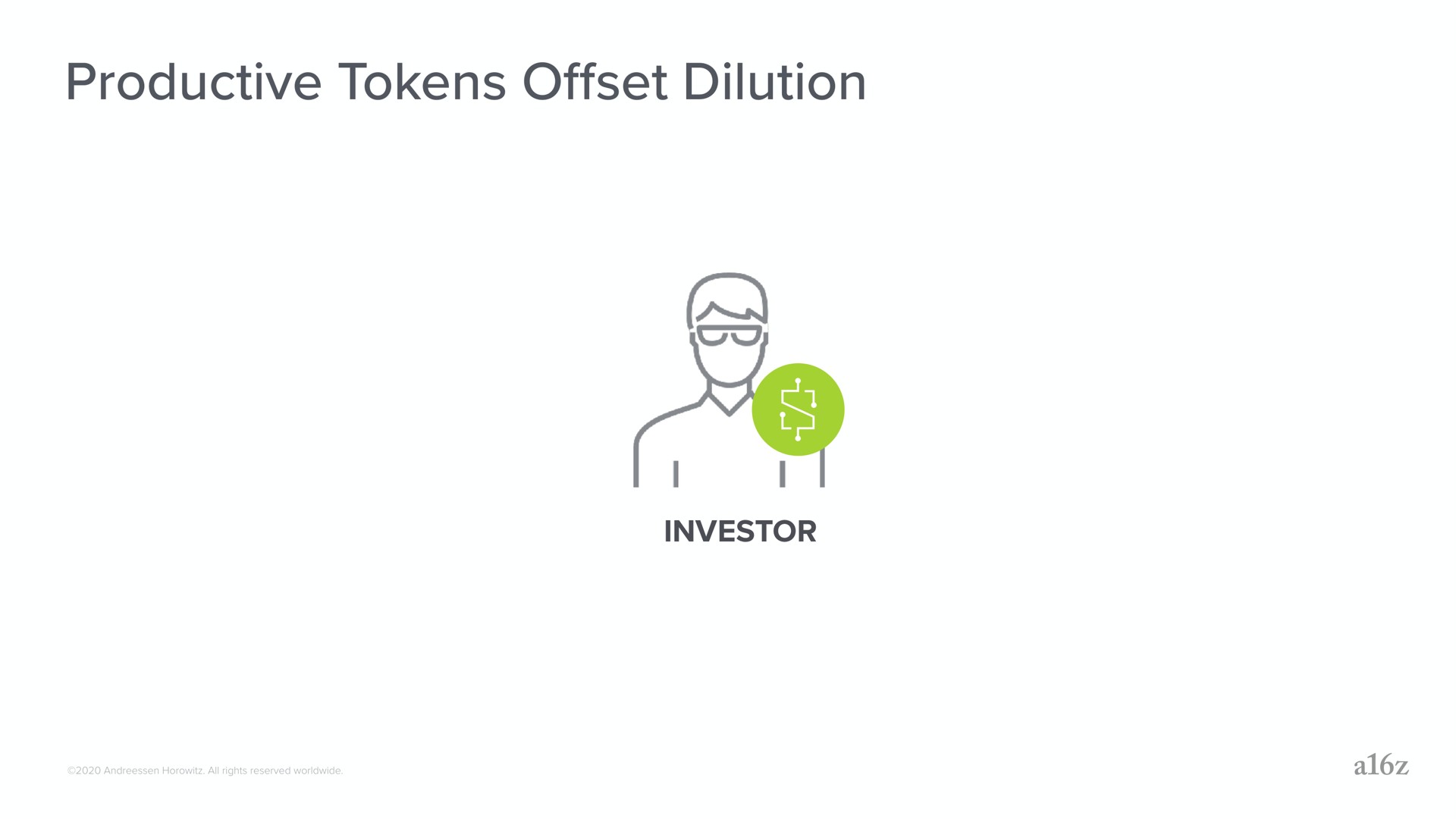 productive tokens set dilution offset | a16z
