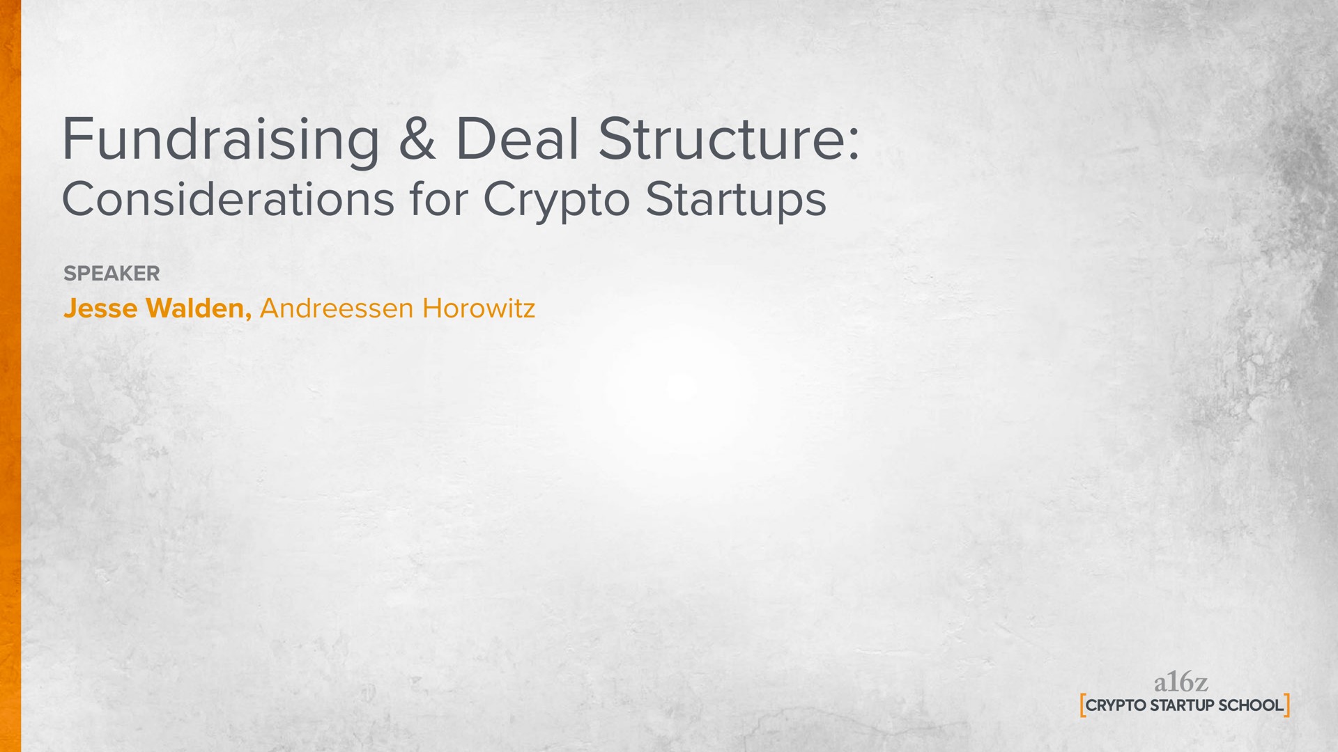deal structure considerations for | a16z