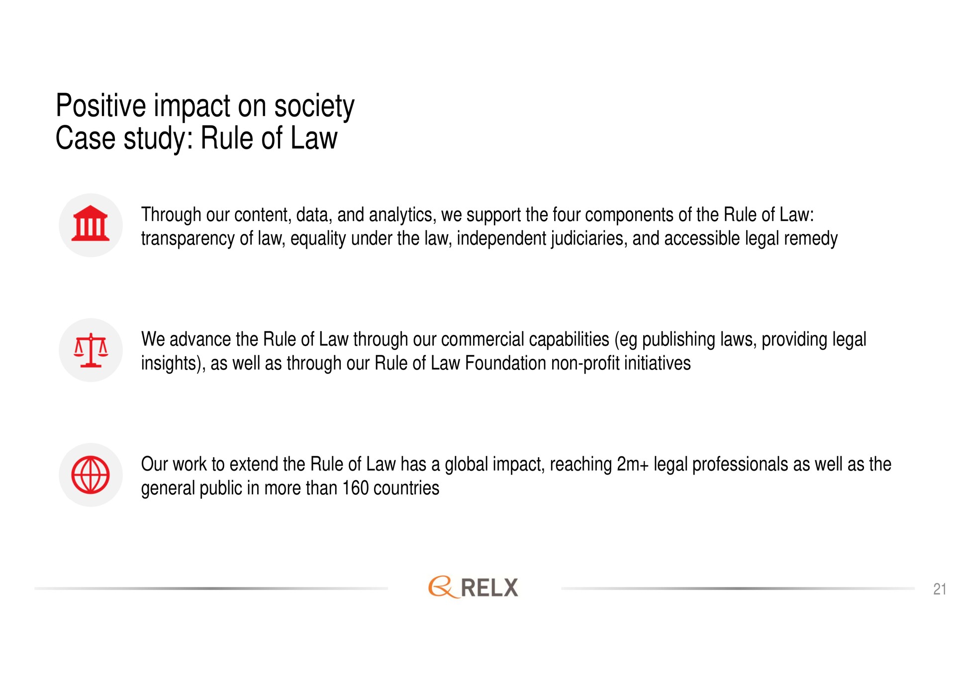 positive impact on society case study rule of law | RELX