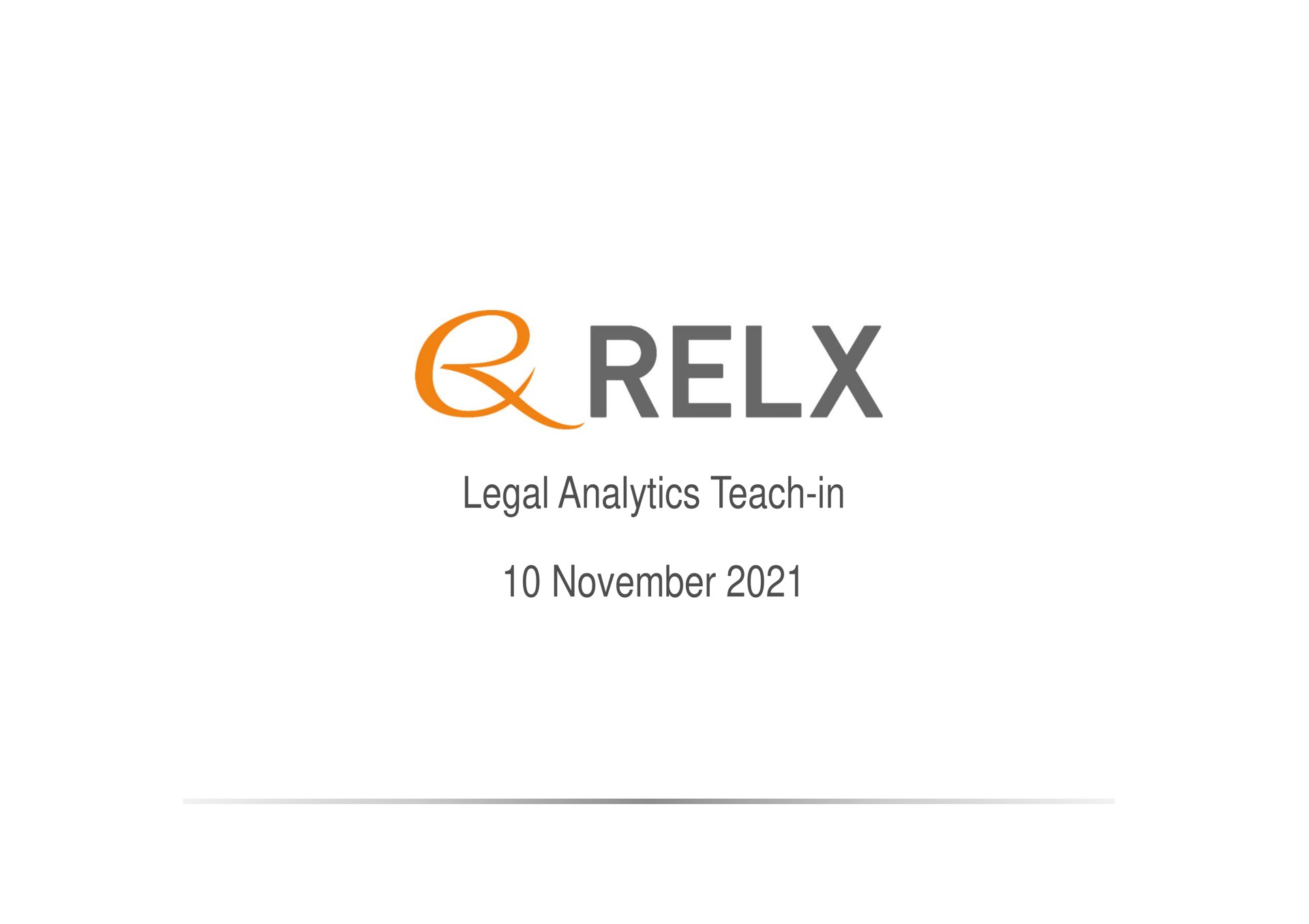 legal analytics teach in | RELX