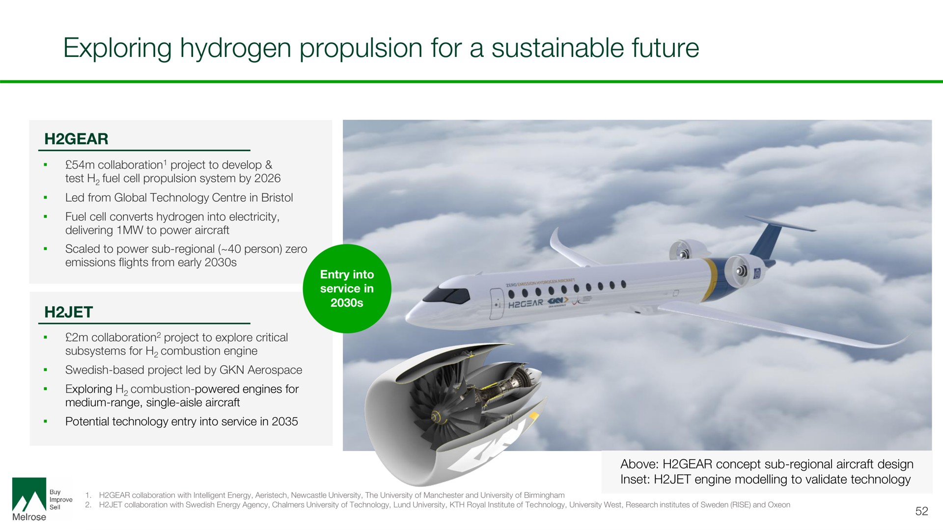 exploring hydrogen propulsion for a sustainable future | Melrose