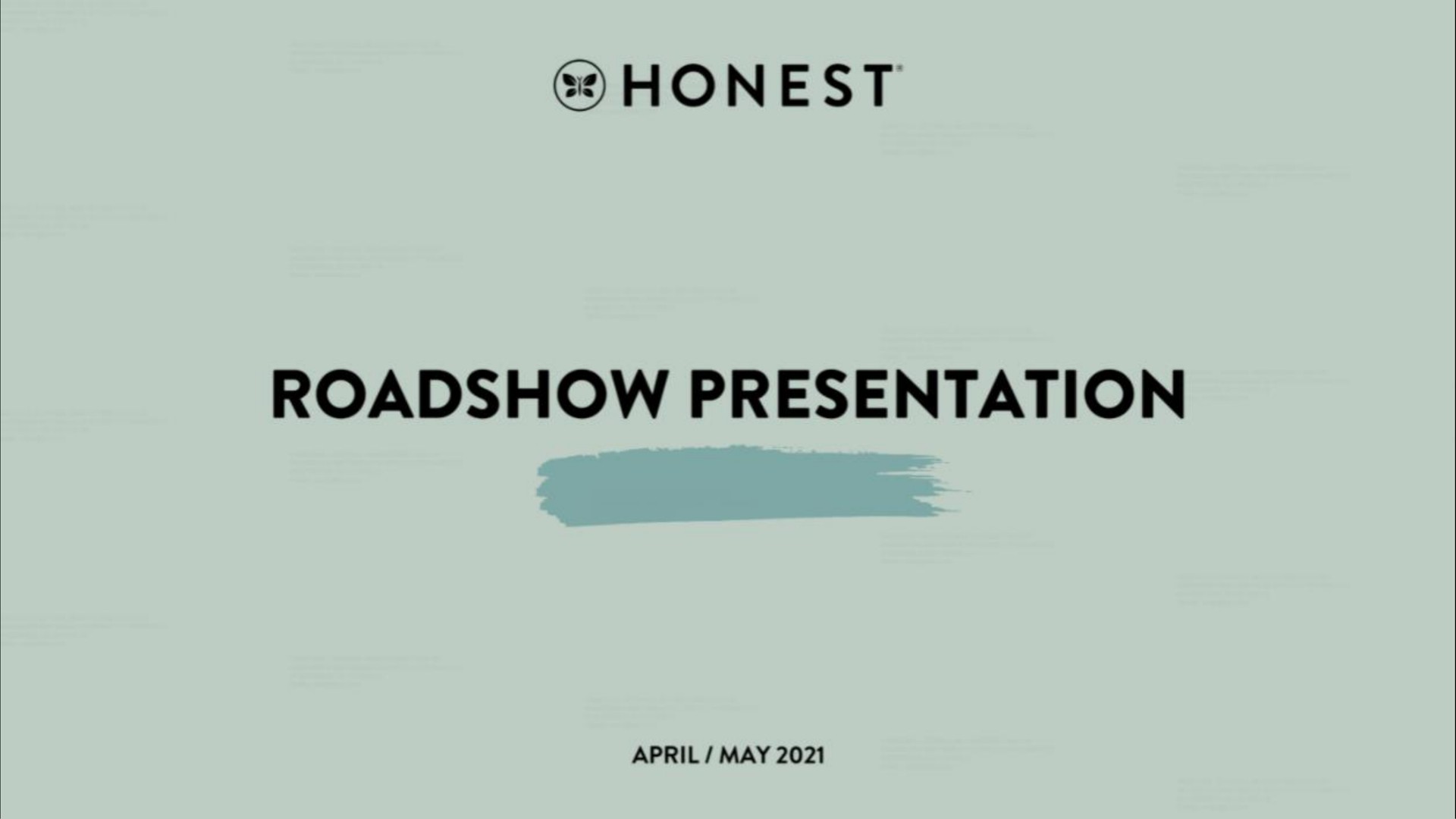 honest presentation | Honest