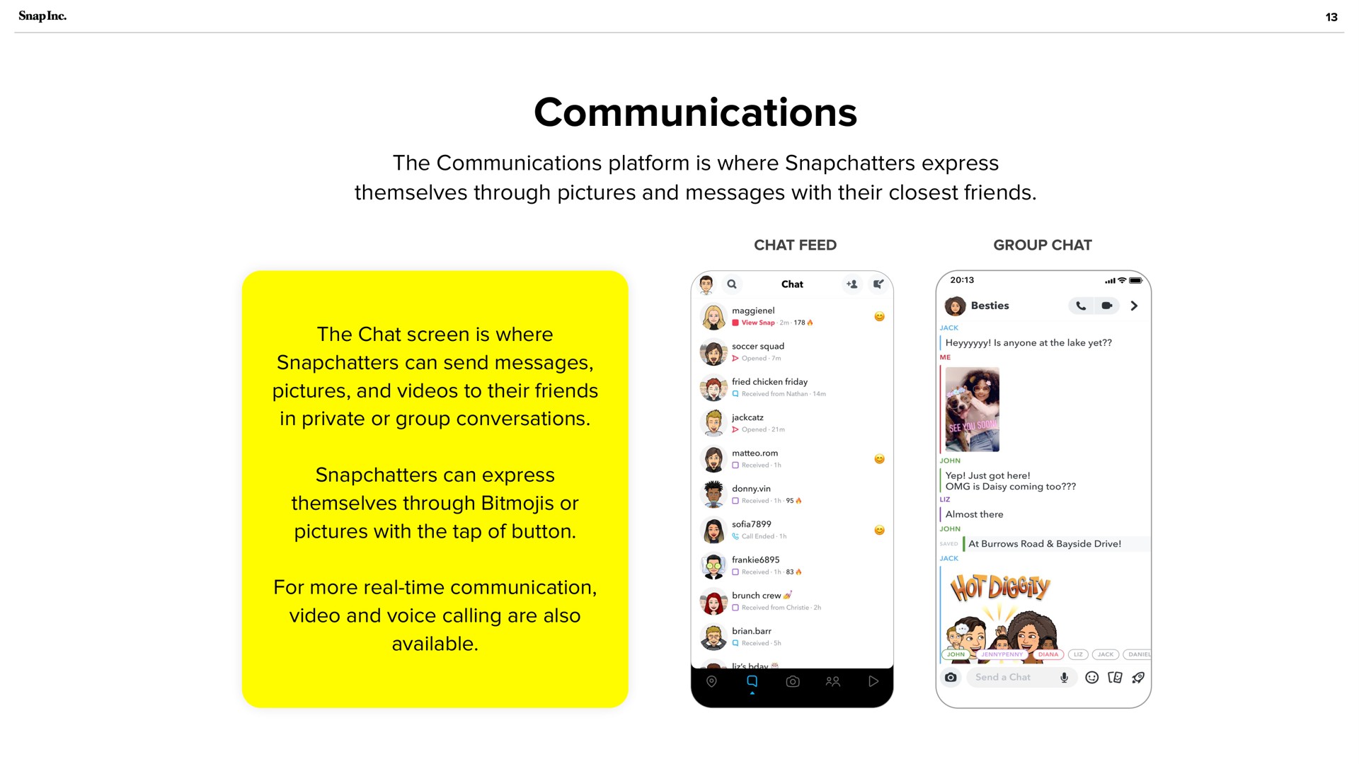 communications | Snap Inc