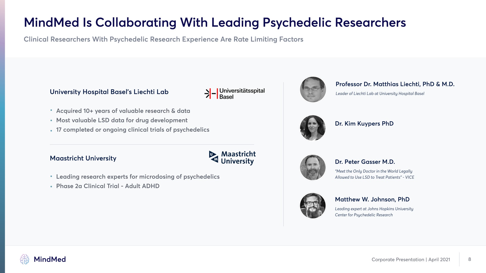 is collaborating with leading researchers | MindMed
