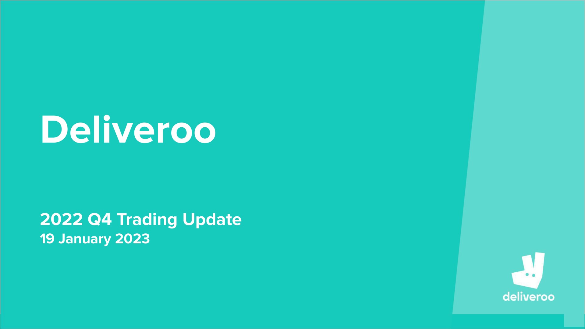 trading update | Deliveroo