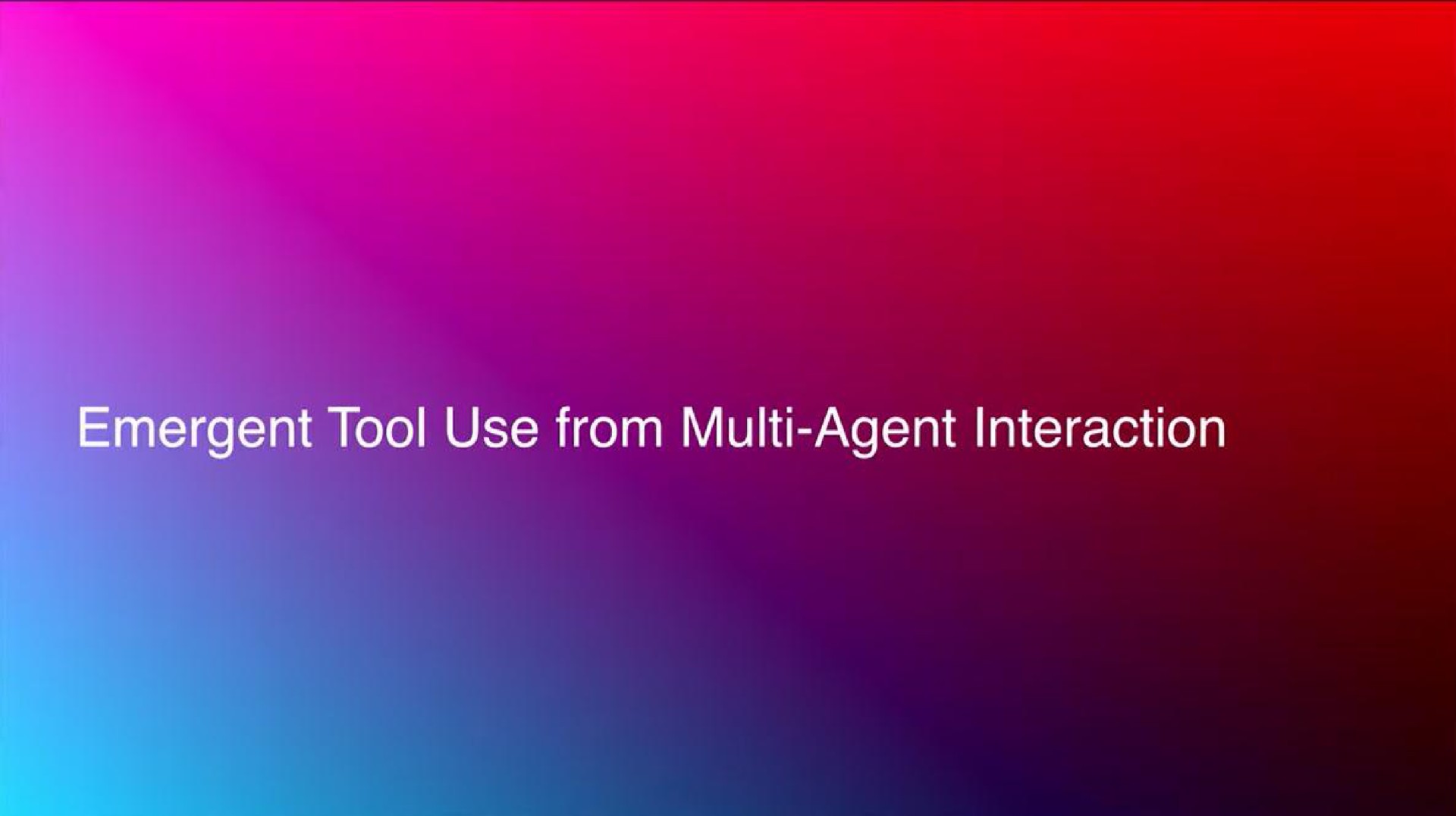 tool use from agent interaction | OpenAI