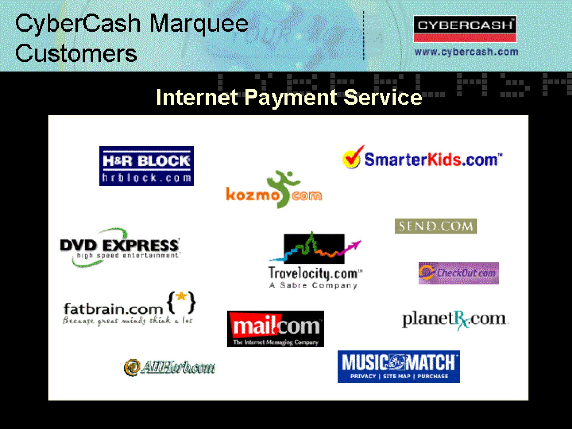 marquee am payment service a | CyberCash
