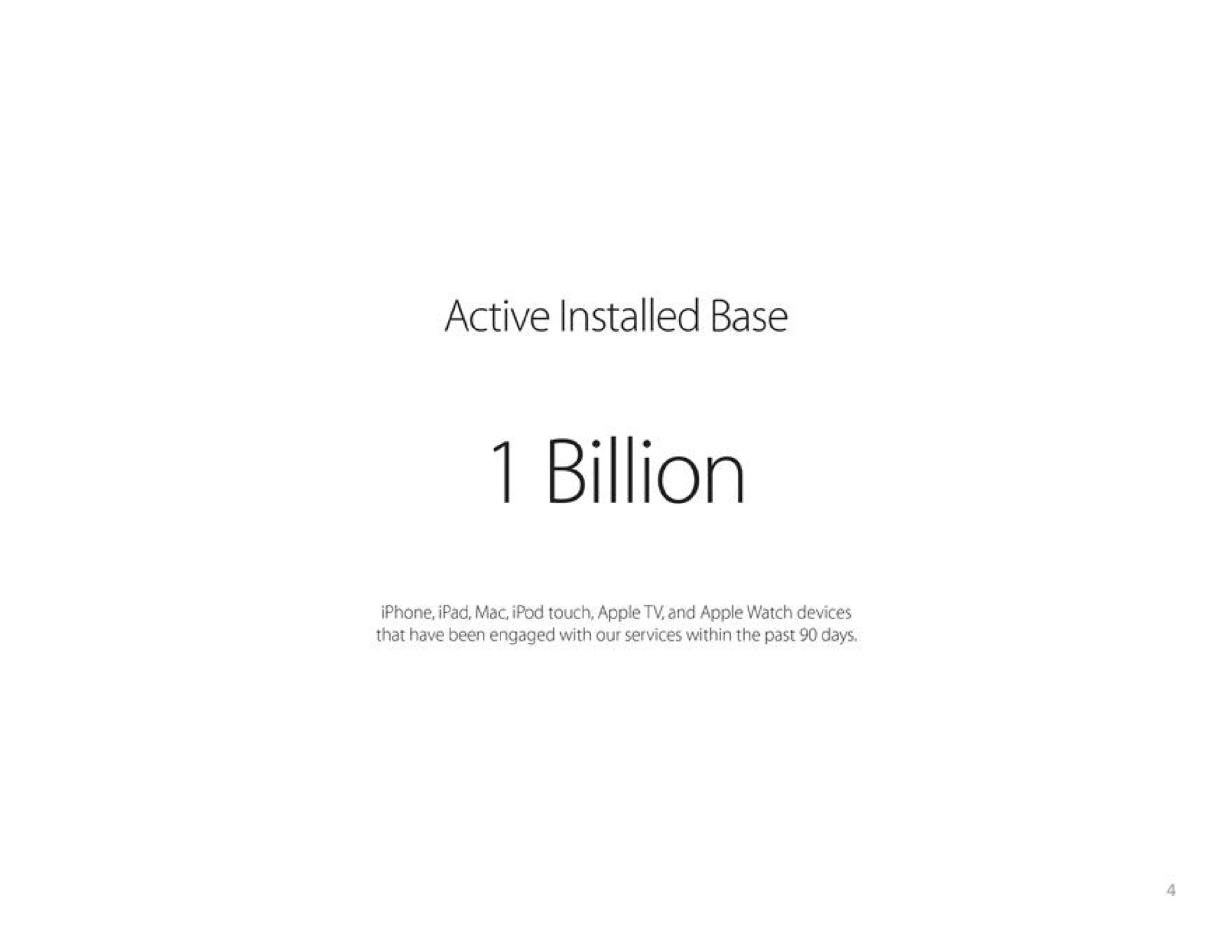 active base billion | Apple