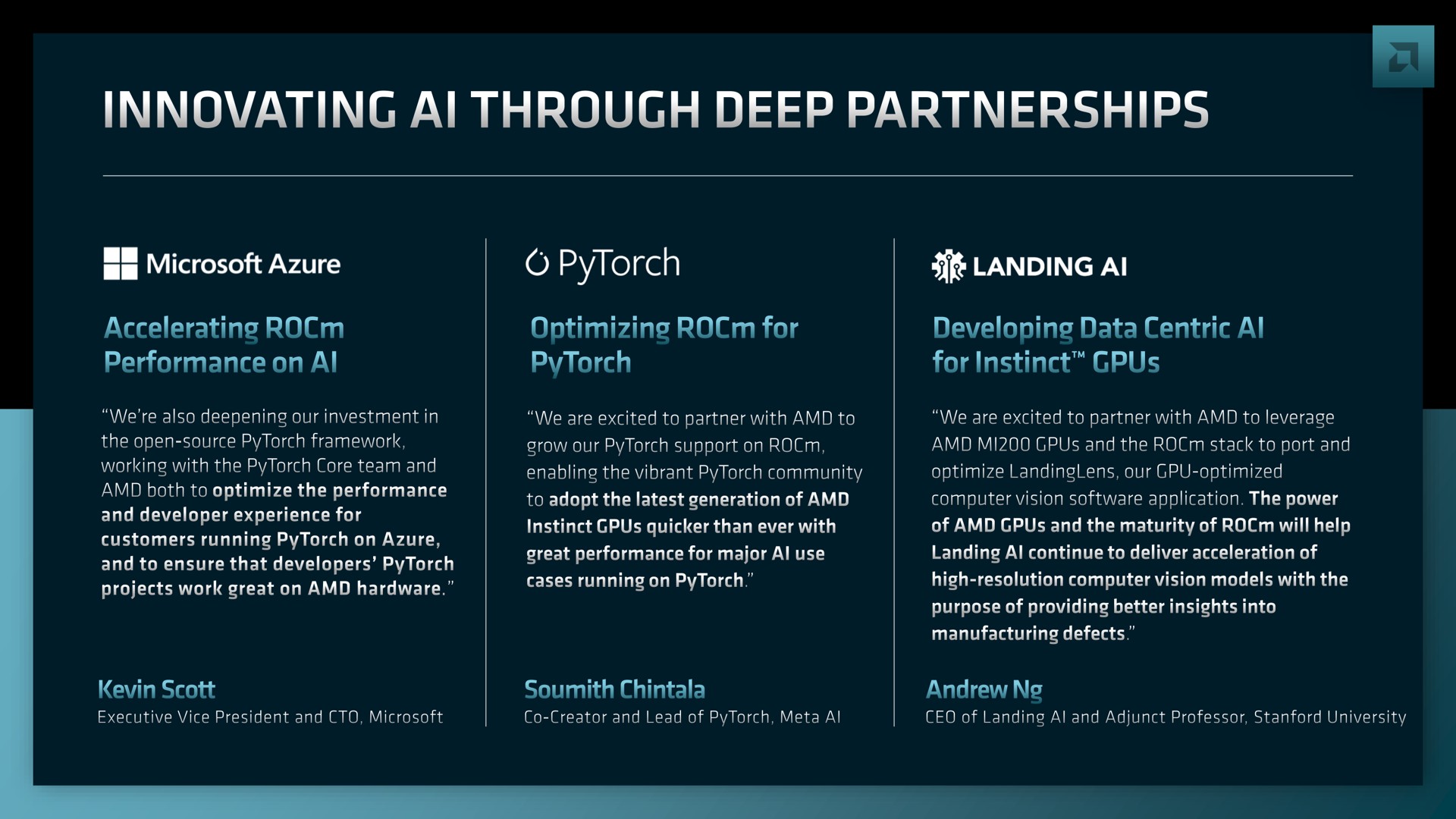 innovating through deep partnerships | AMD