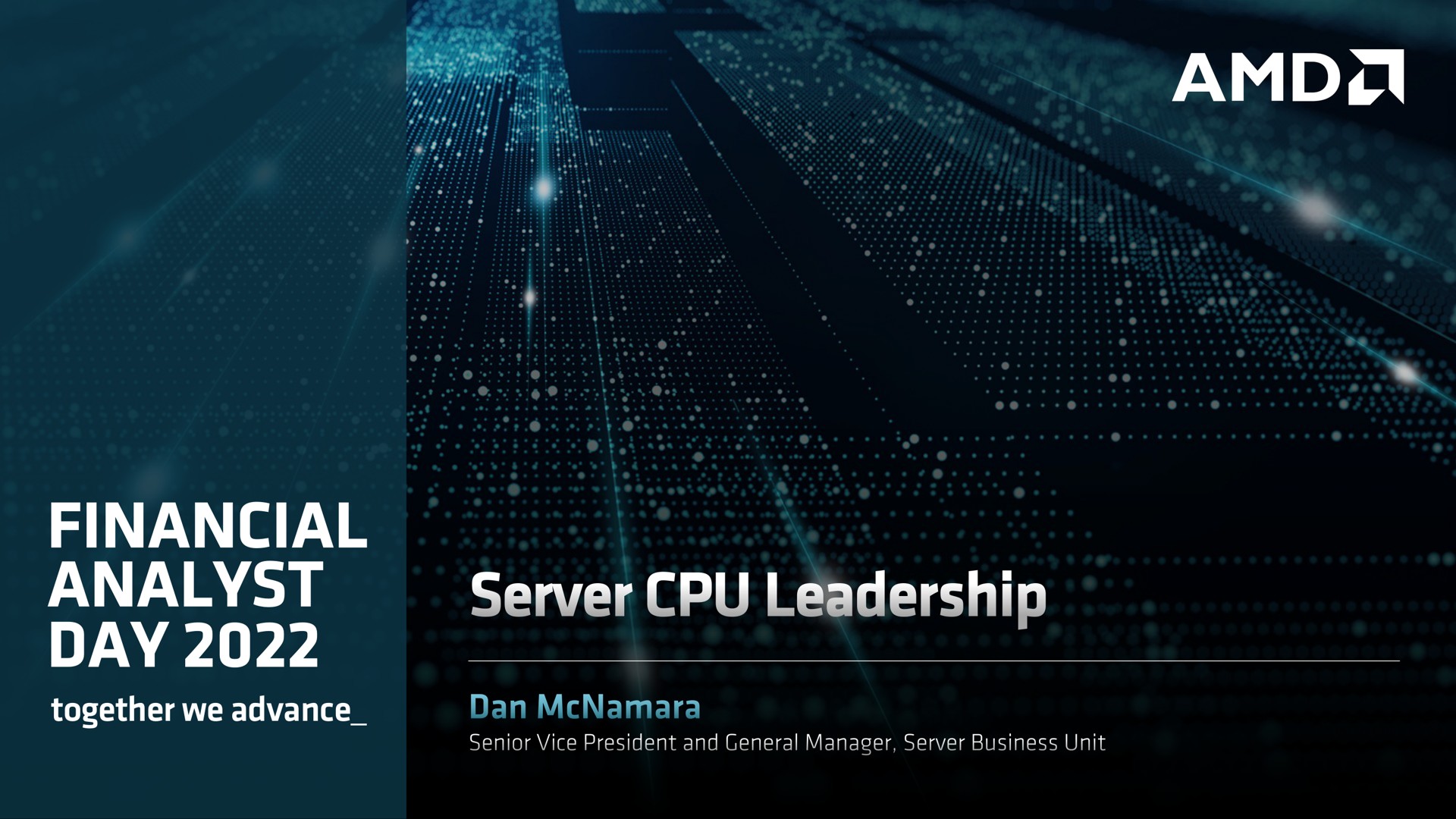 financial analyst day together we advance server leadership | AMD