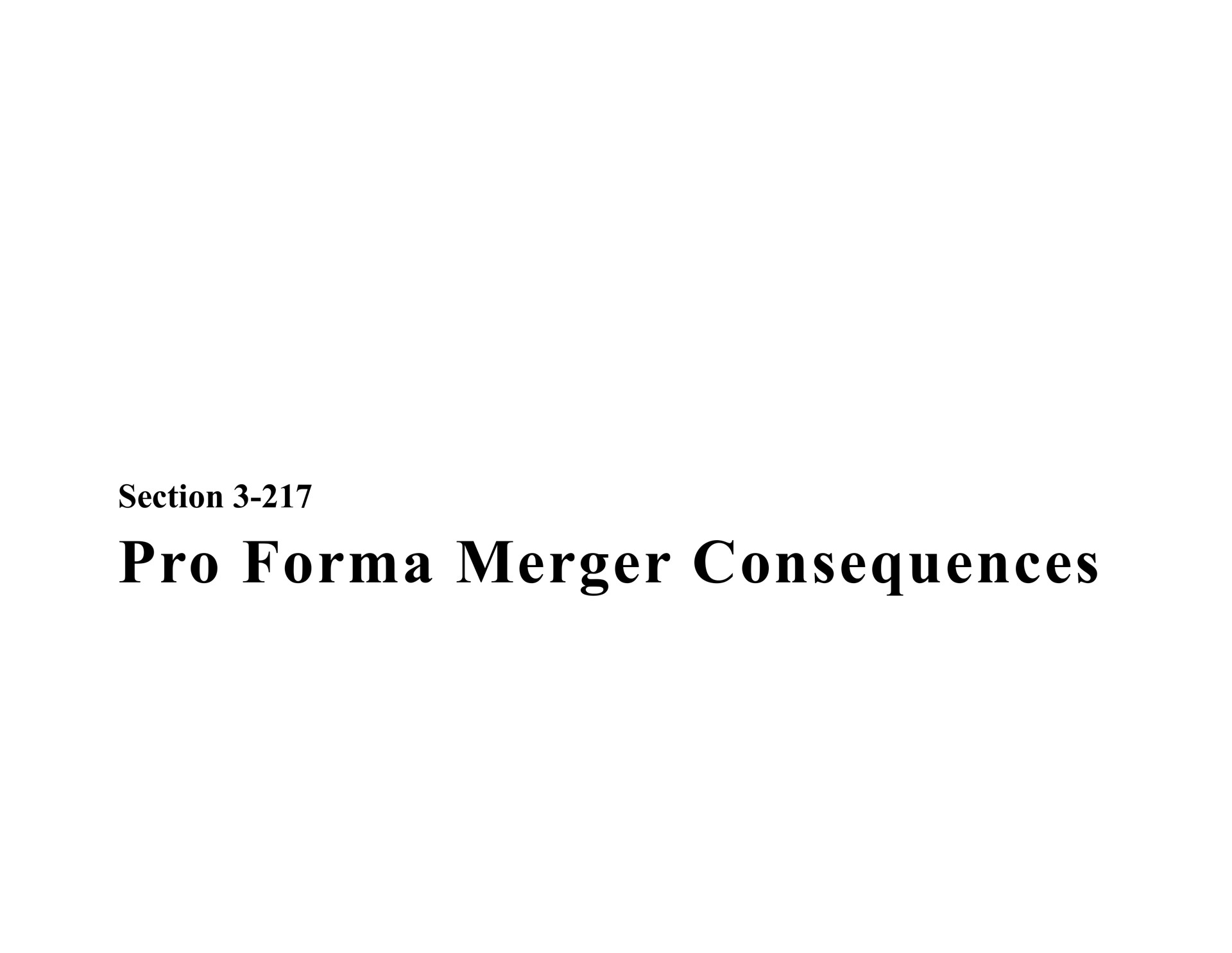 section pro merger consequences | Bear Stearns