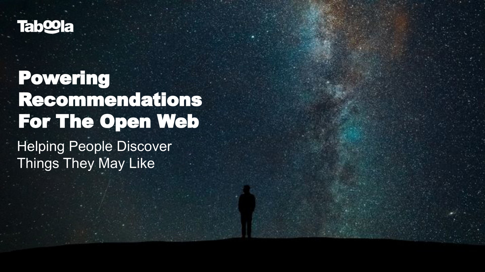 powering recommendations for the open web helping people discover things they may like | Taboola