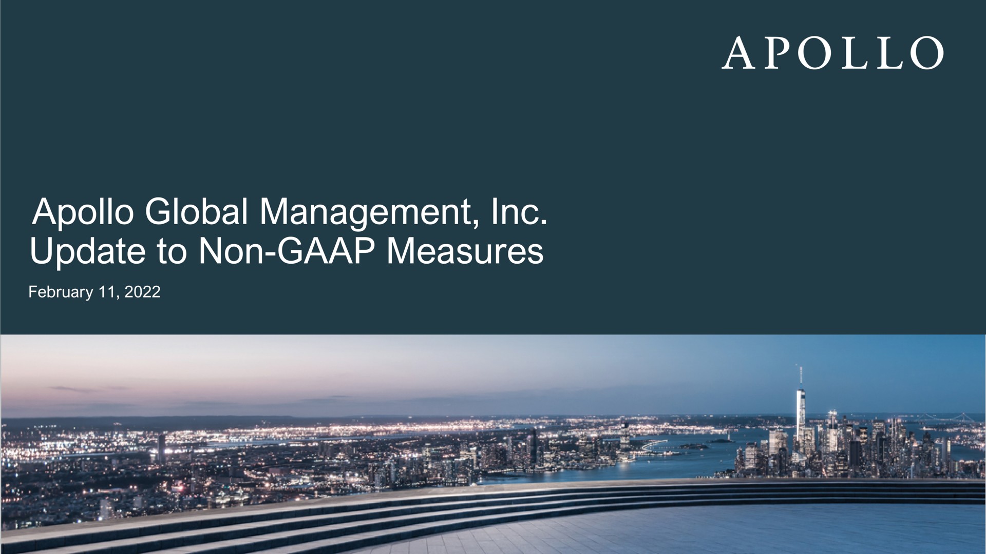 global management update to non measures | Apollo Global Management