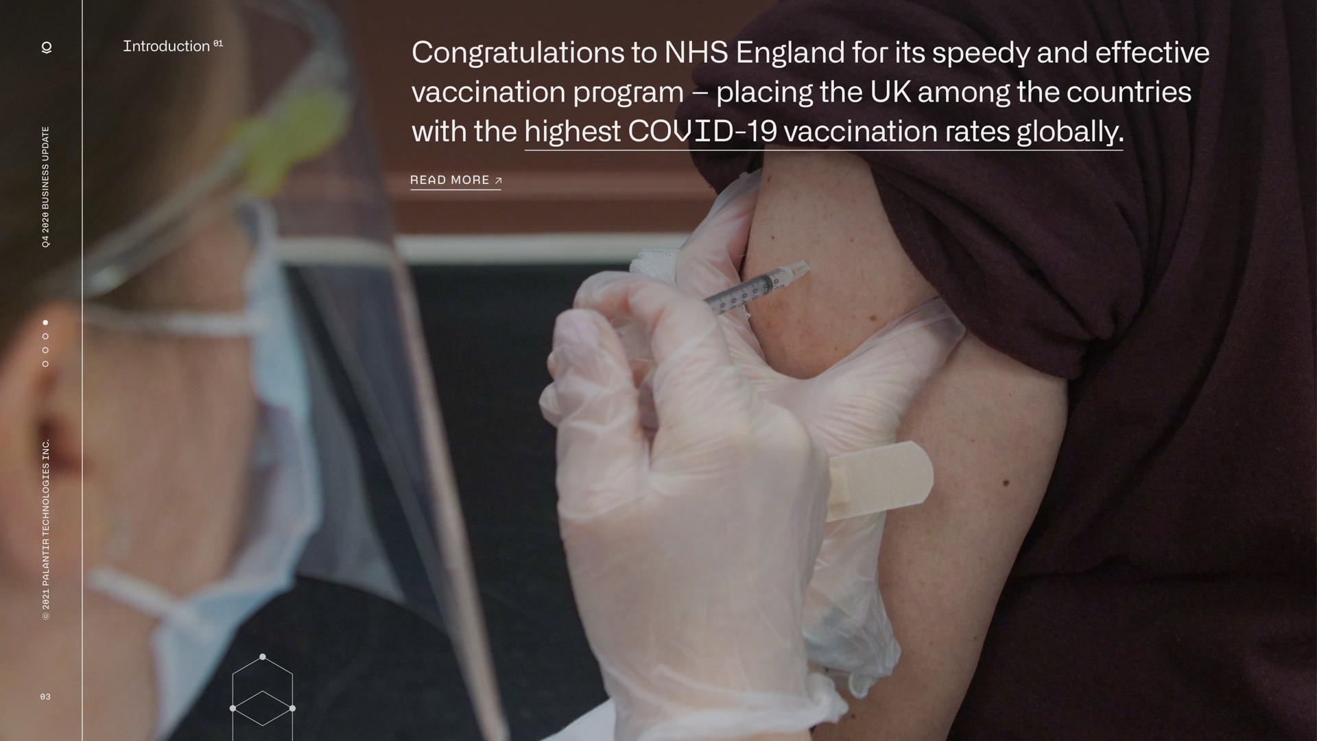 congratulations to for its speedy and effective vaccination program placing the among the countries with the highest covid vaccination rates globally | Palantir