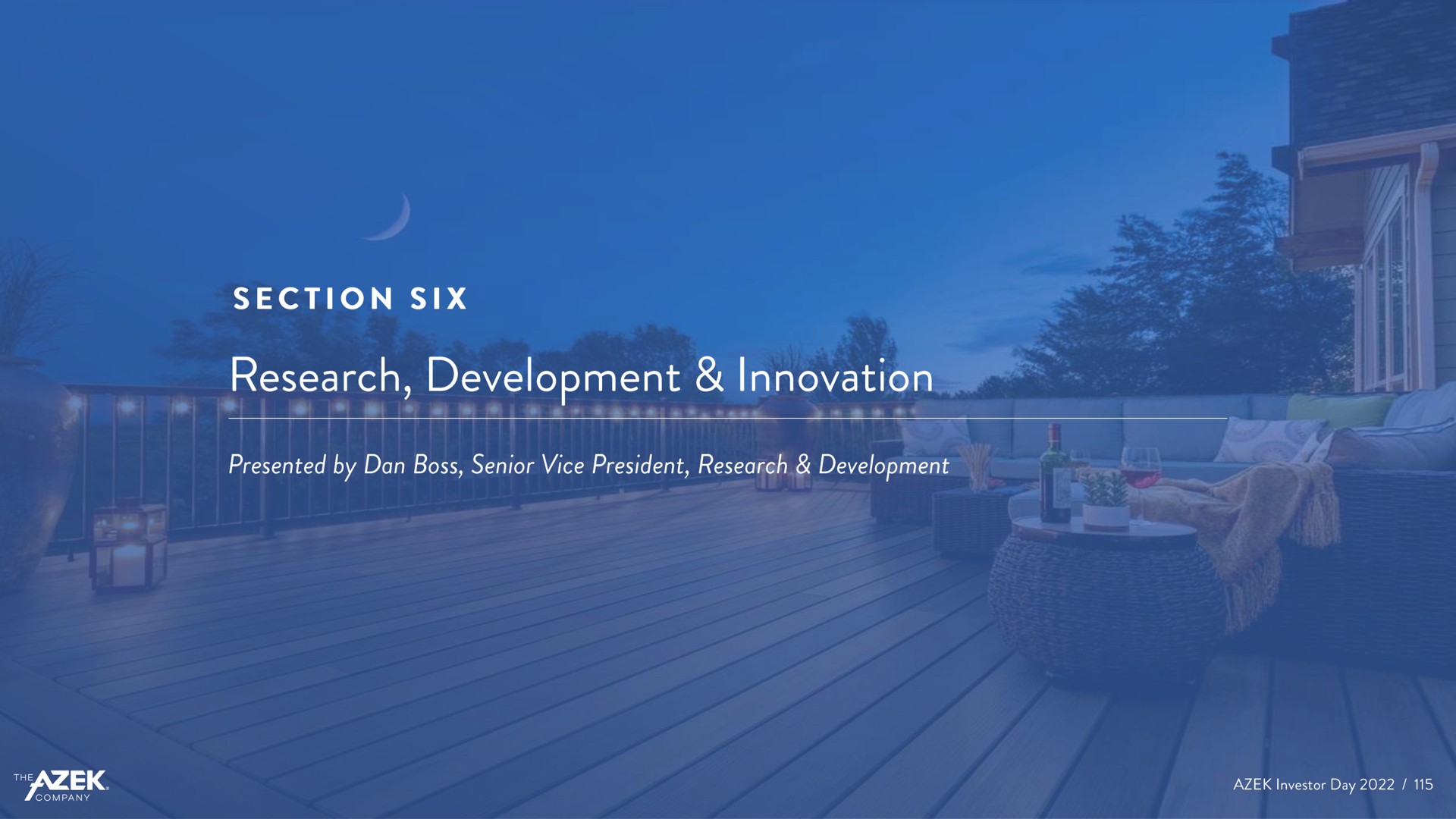 section six research development innovation | Azek