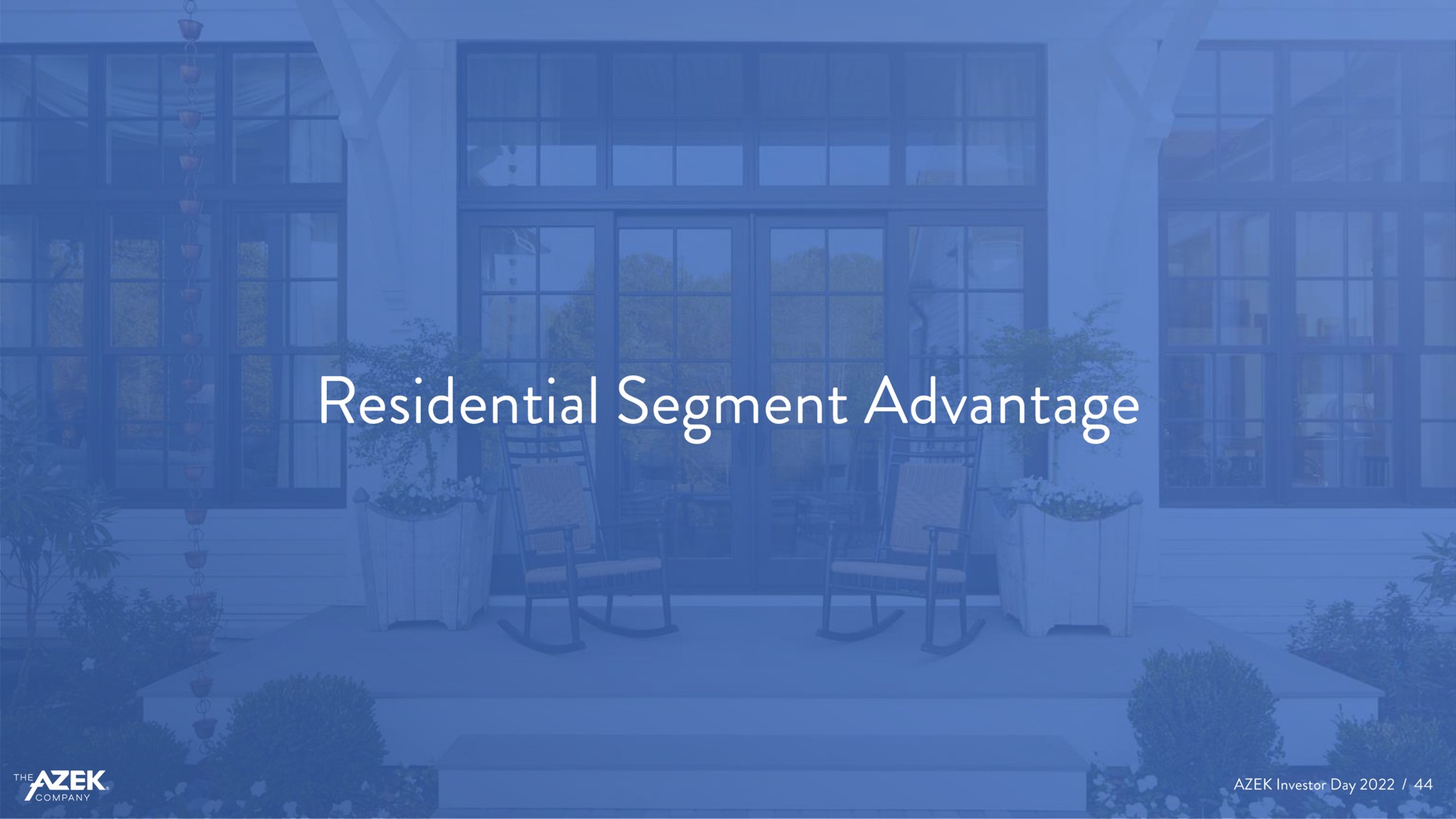 residential segment advantage | Azek