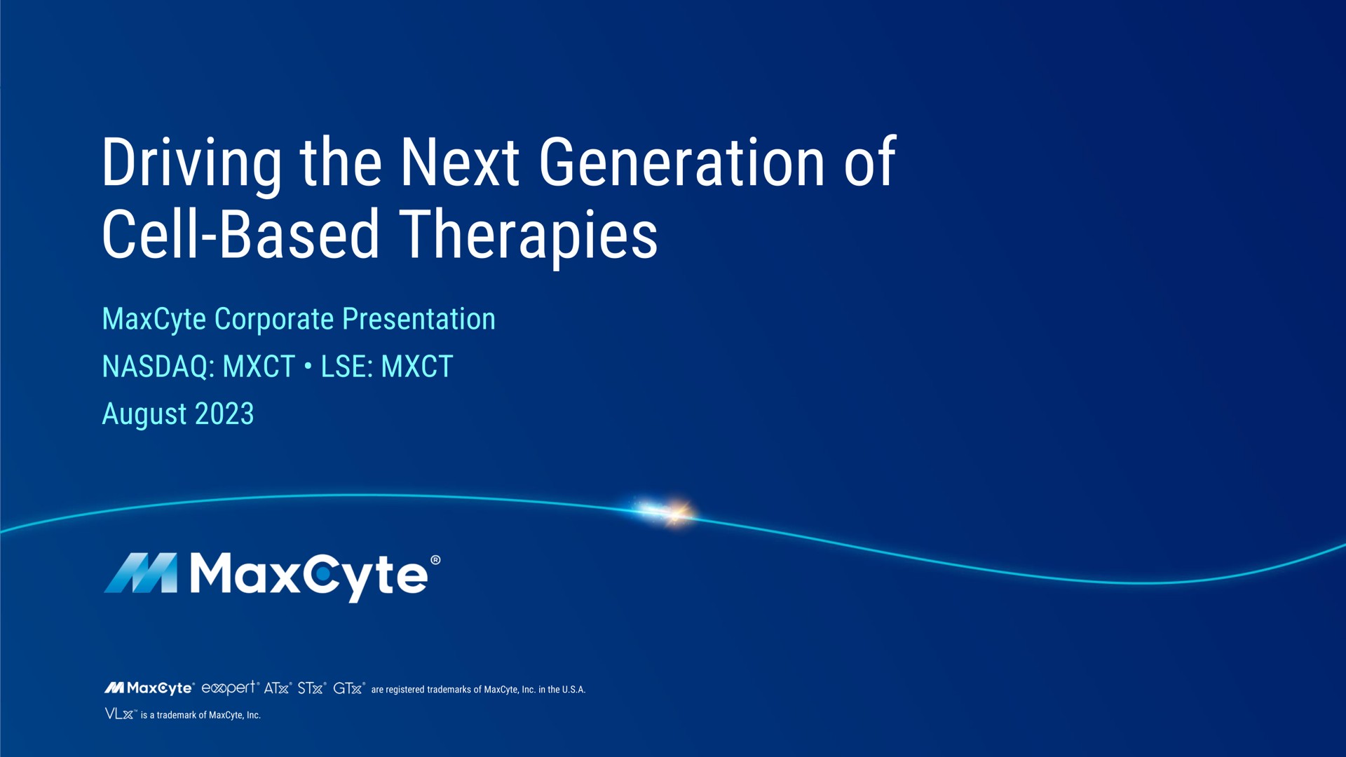 driving the next generation of cell based therapies ante | MaxCyte