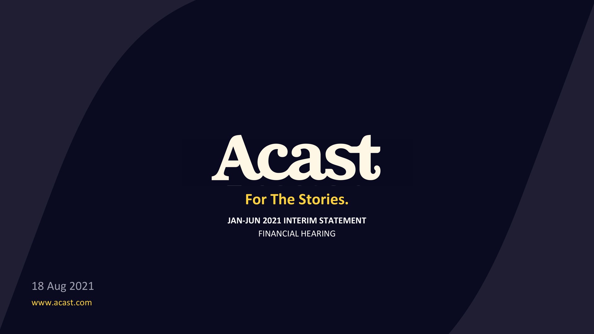 for the stories | Acast