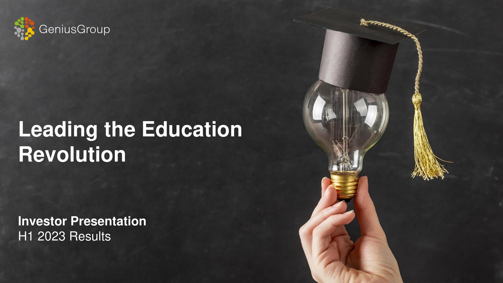 leading the education revolution investor presentation results | Genius Group
