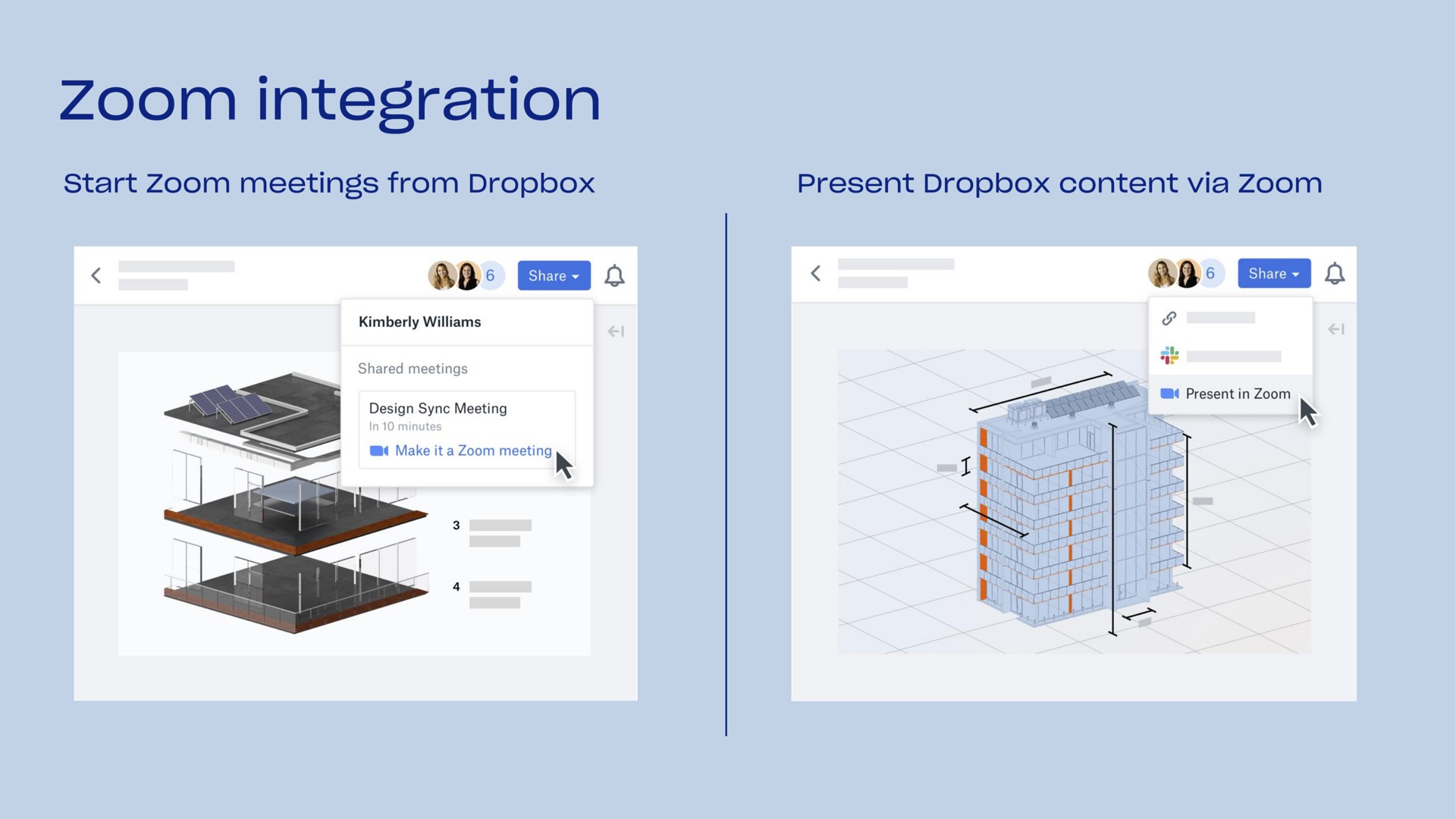 zoom integration | Dropbox