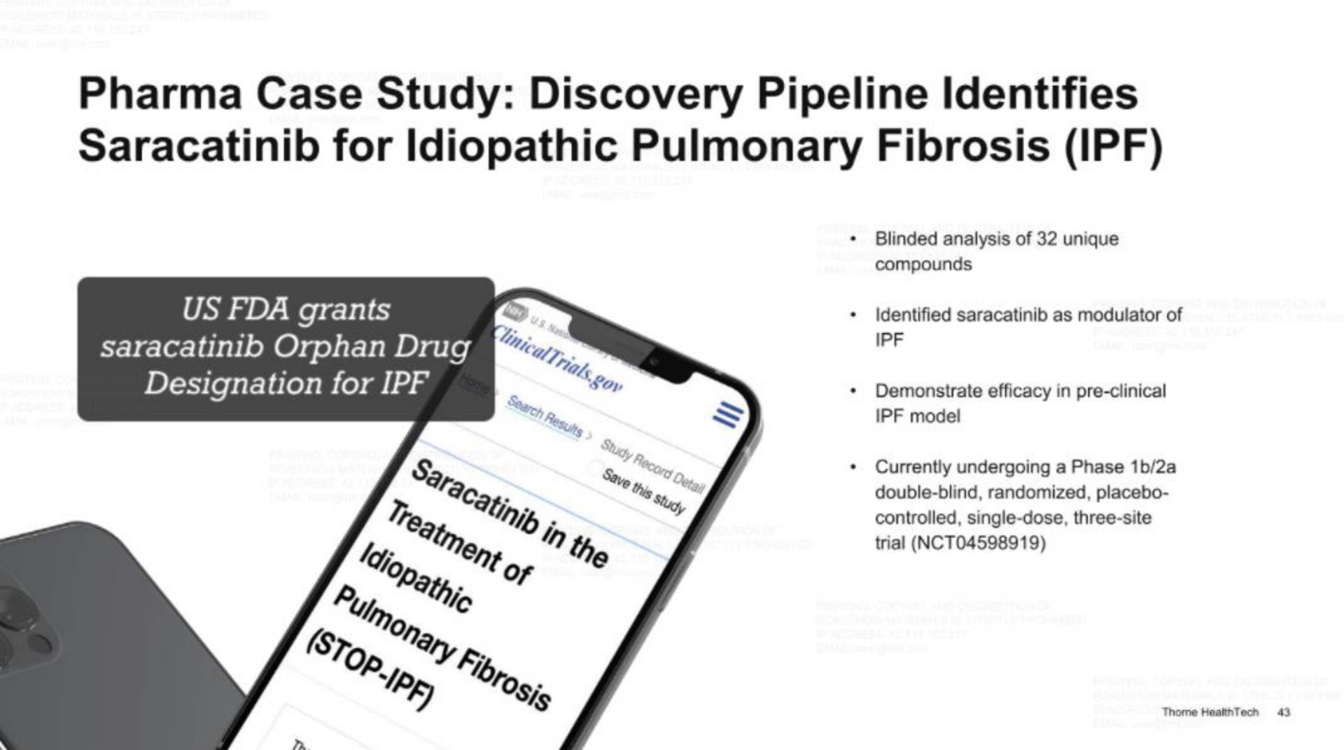 case study discovery pipeline identifies for idiopathic pulmonary fibrosis | Thorne HealthTech