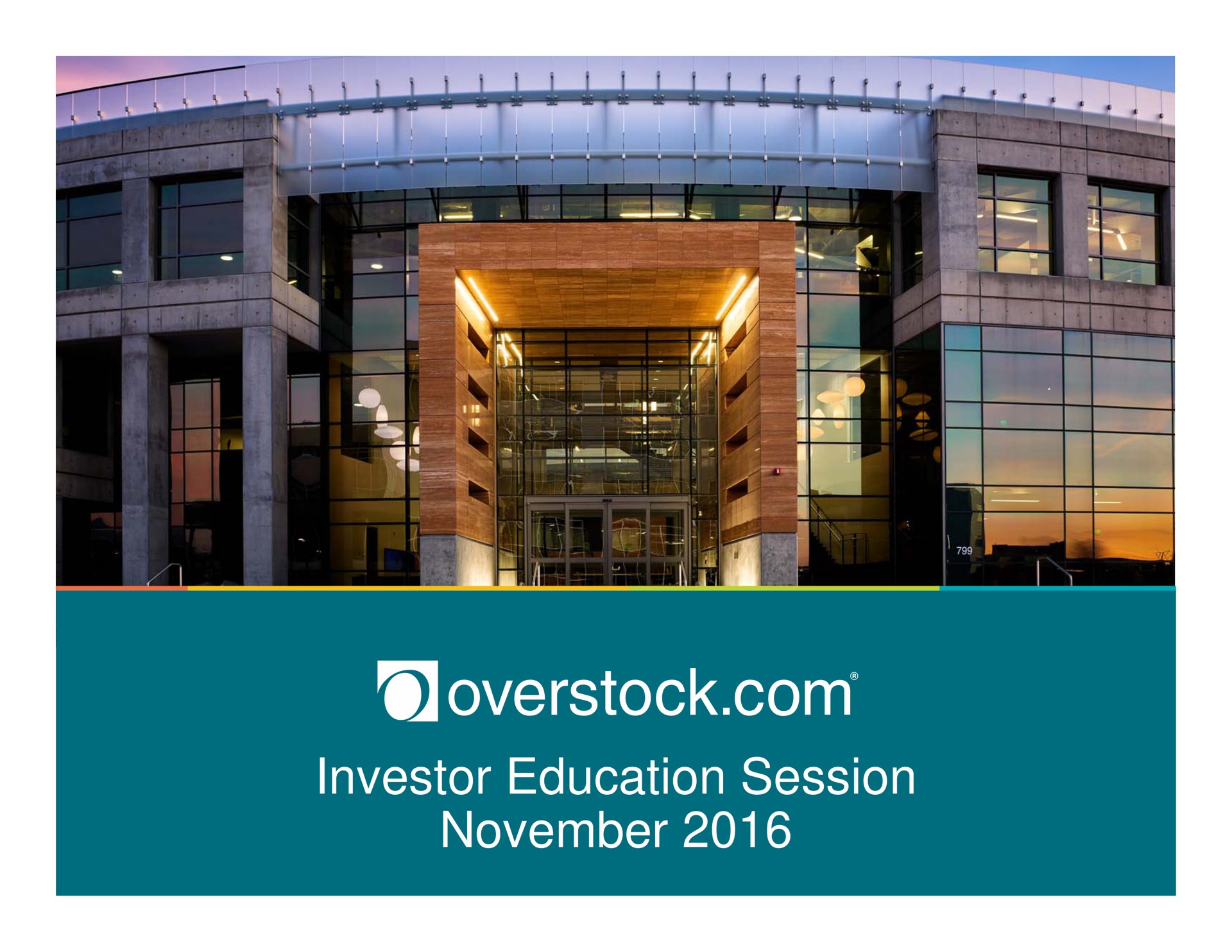 investor education session overstock | Overstock